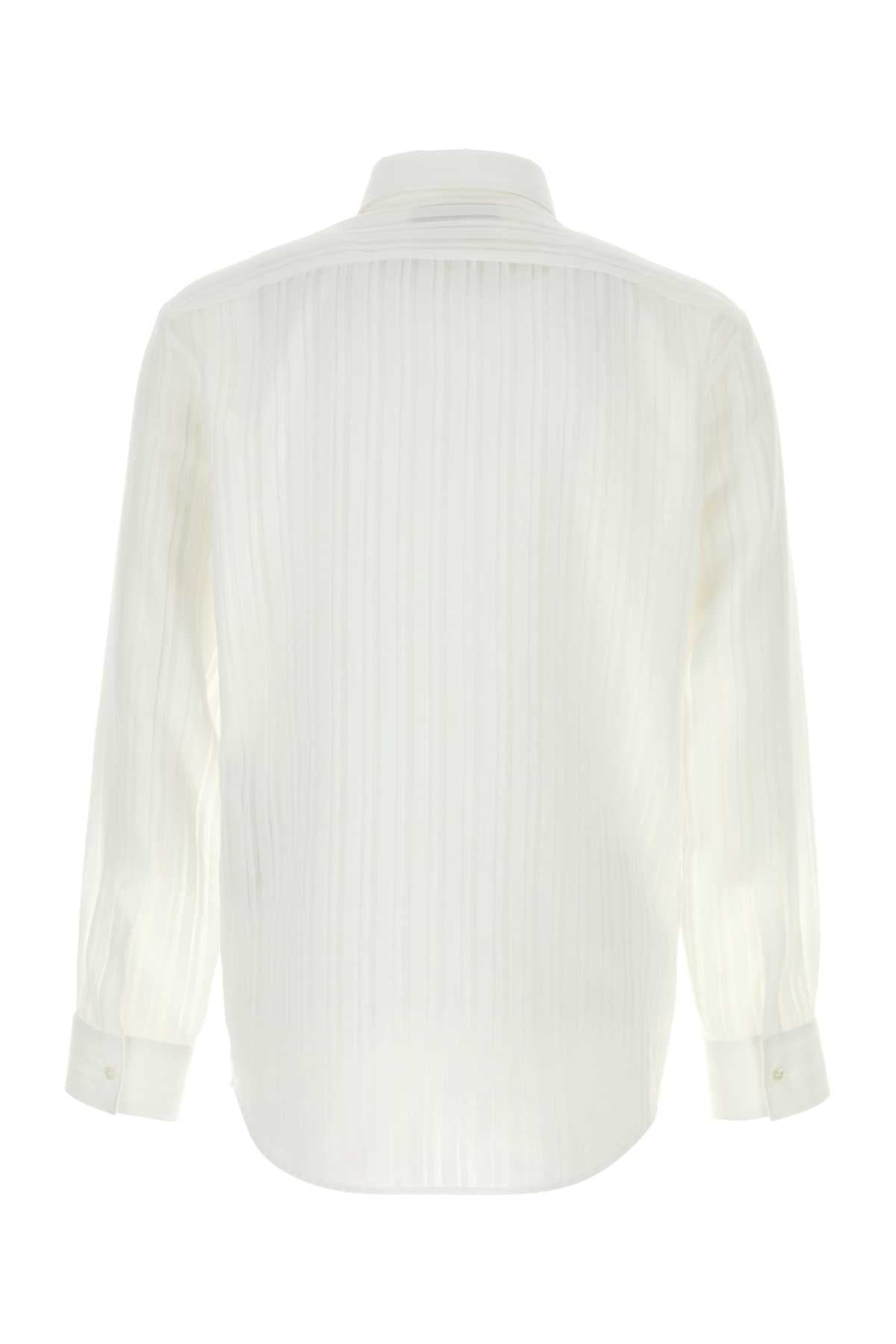 Gucci Men White Cotton Blend Shirt GUCCI