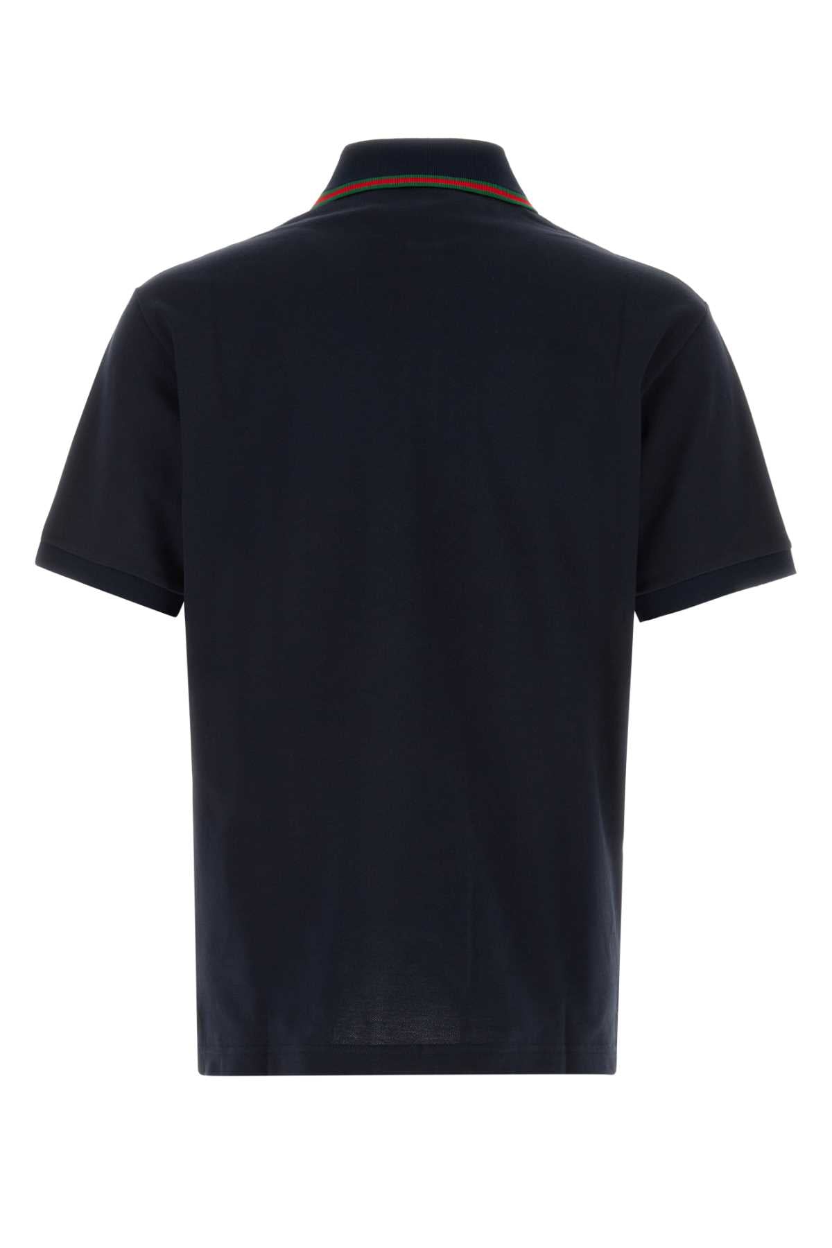Gucci Men Midnight Blue Piquet Polo Shirt GUCCI