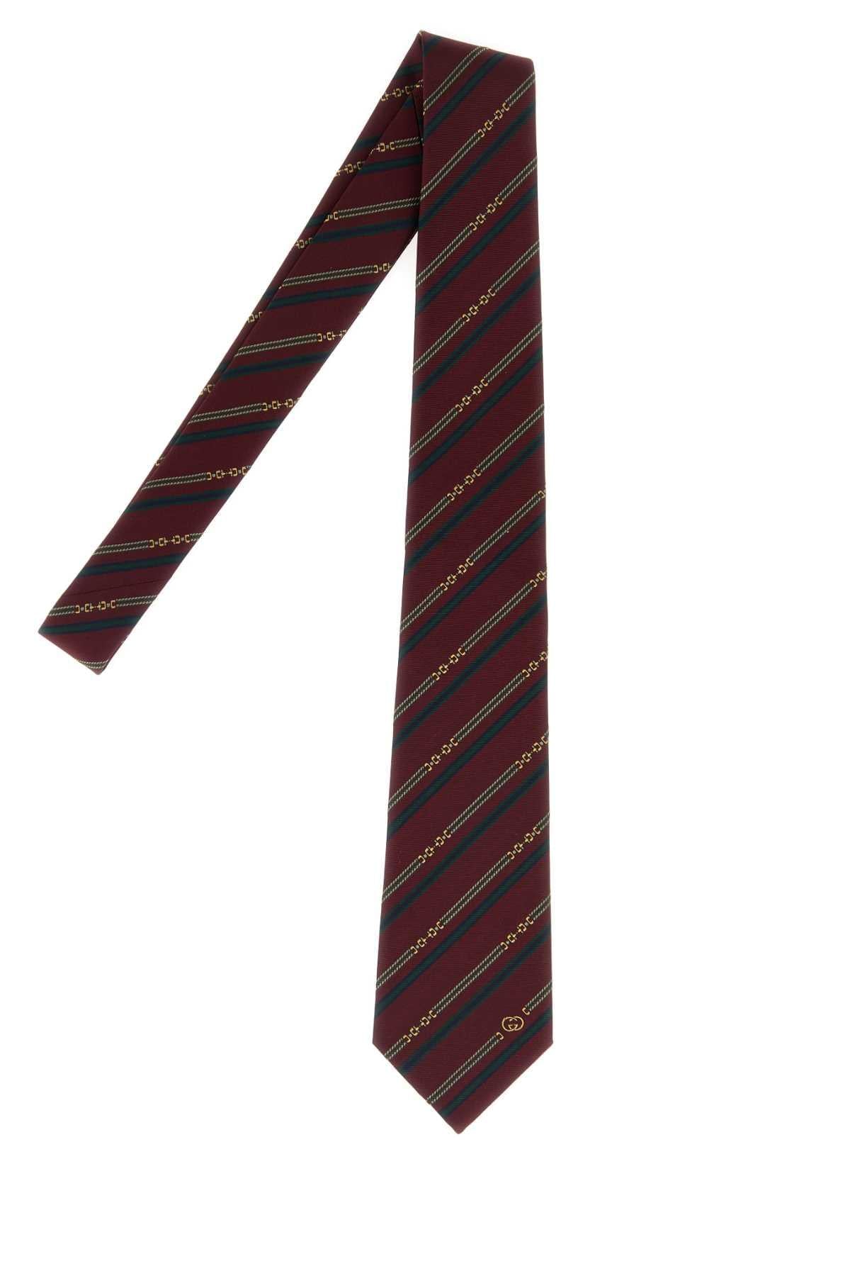 Gucci Men Embroidered Jacquard Tie GUCCI