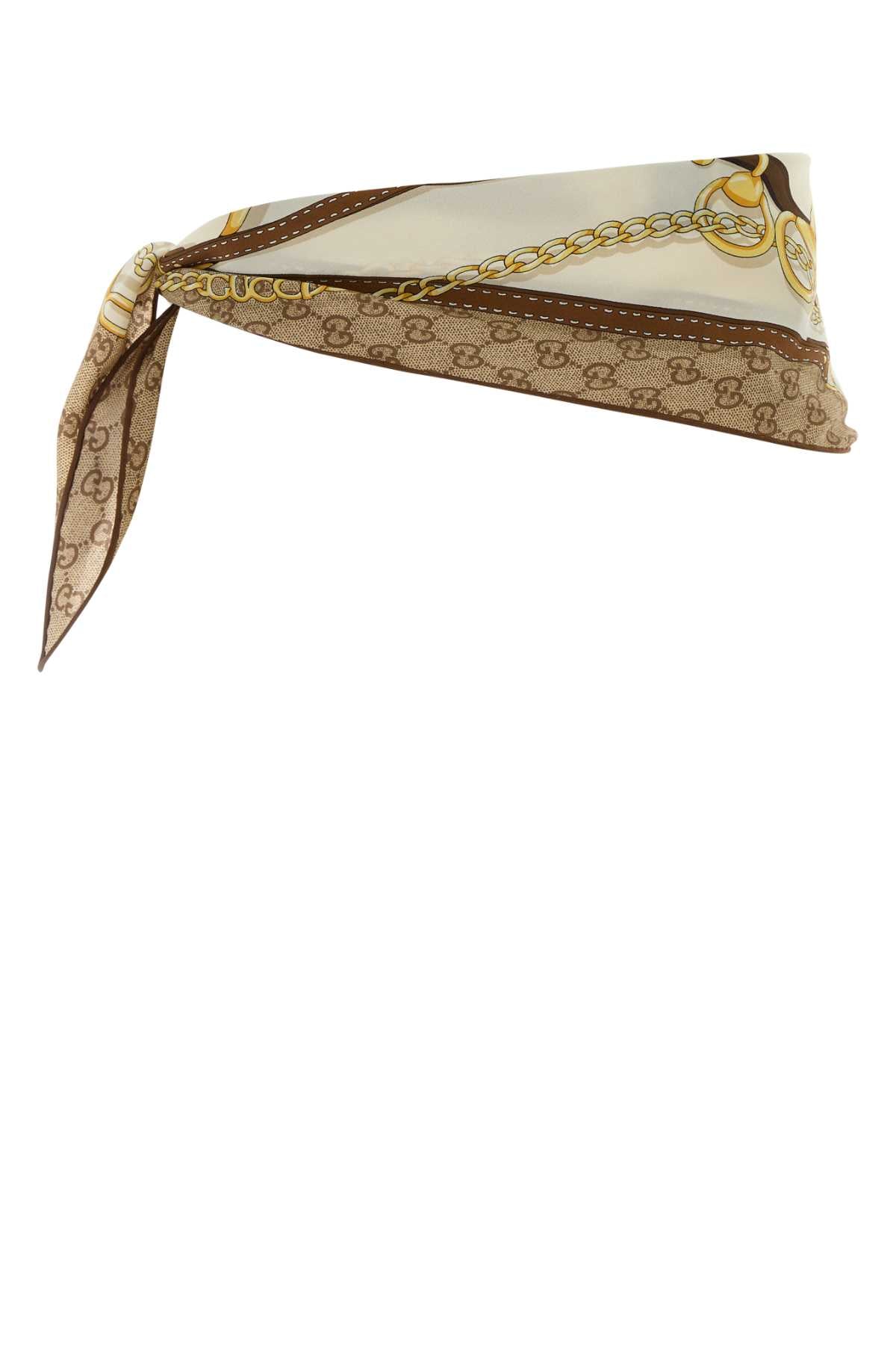 Gucci Women Printed Silk Belt GUCCI