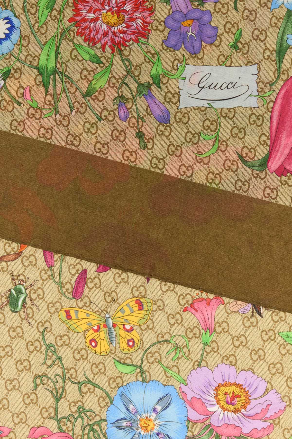 Gucci Women Printed Wool Blend Foulard GUCCI