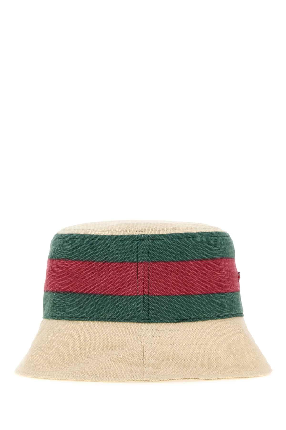 Gucci Women Sand Canvas Bucket Hat GUCCI