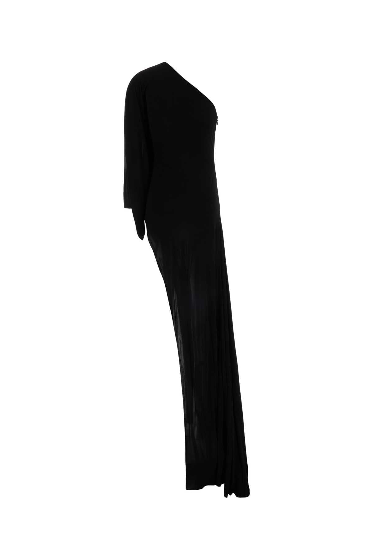 Gucci Women Black Jersey One-Shoulder Dress GUCCI