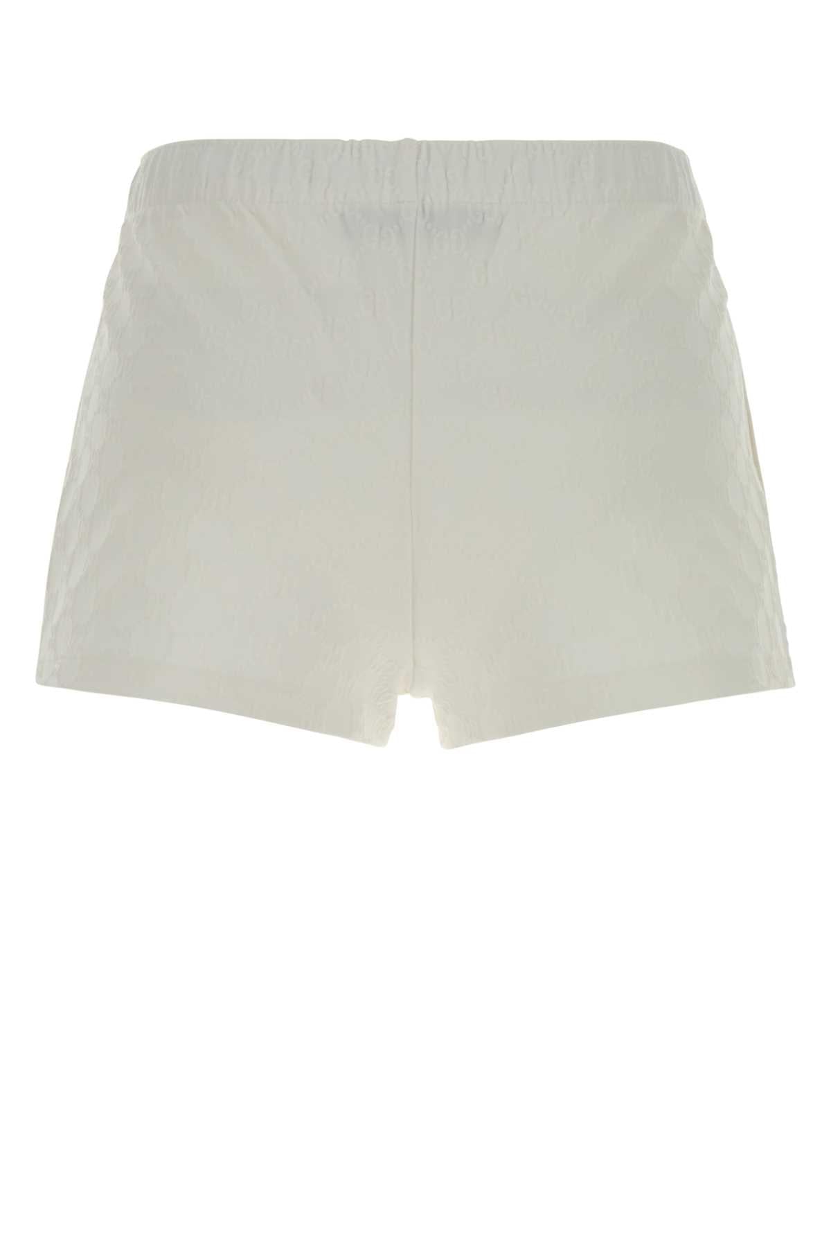 Gucci Women White Stretch Nylon Shorts GUCCI