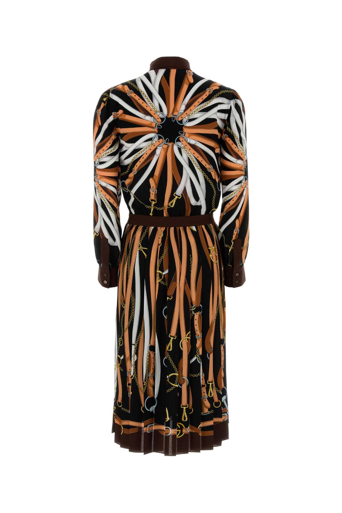 Gucci Women Printed Silk Shirt Dress GUCCI