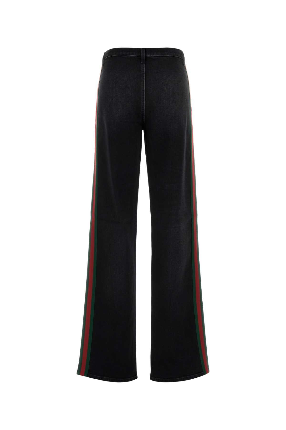 Gucci Women Black Stretch Denim Jeans GUCCI