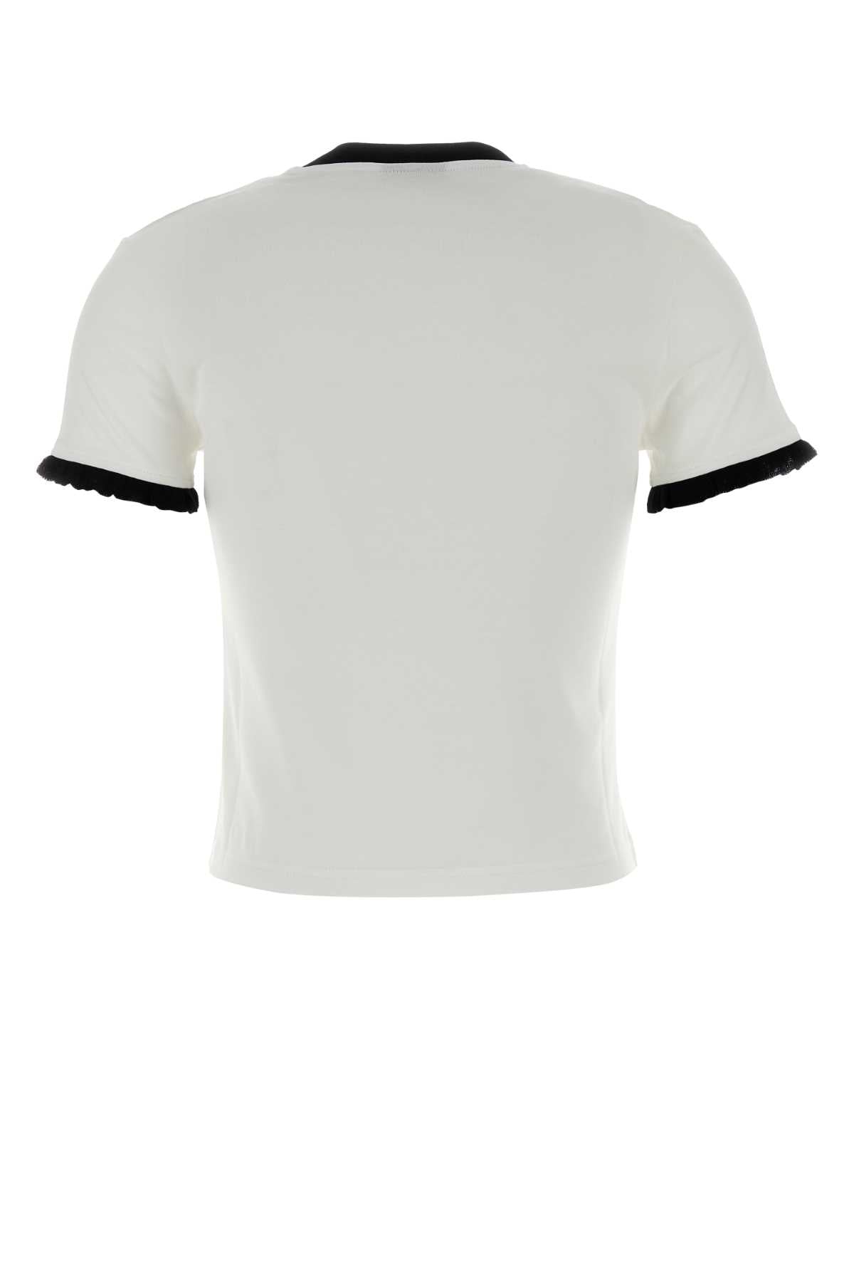 Gucci Women White Cotton T-Shirt GUCCI