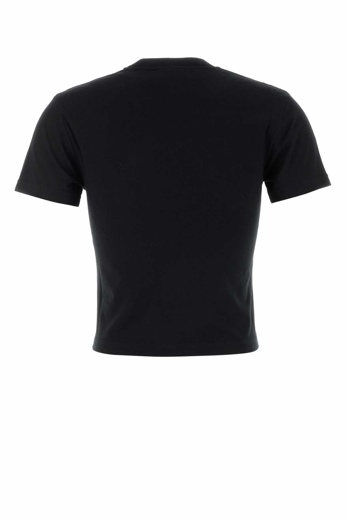 Gucci Women Black Cotton Blend T-Shirt GUCCI