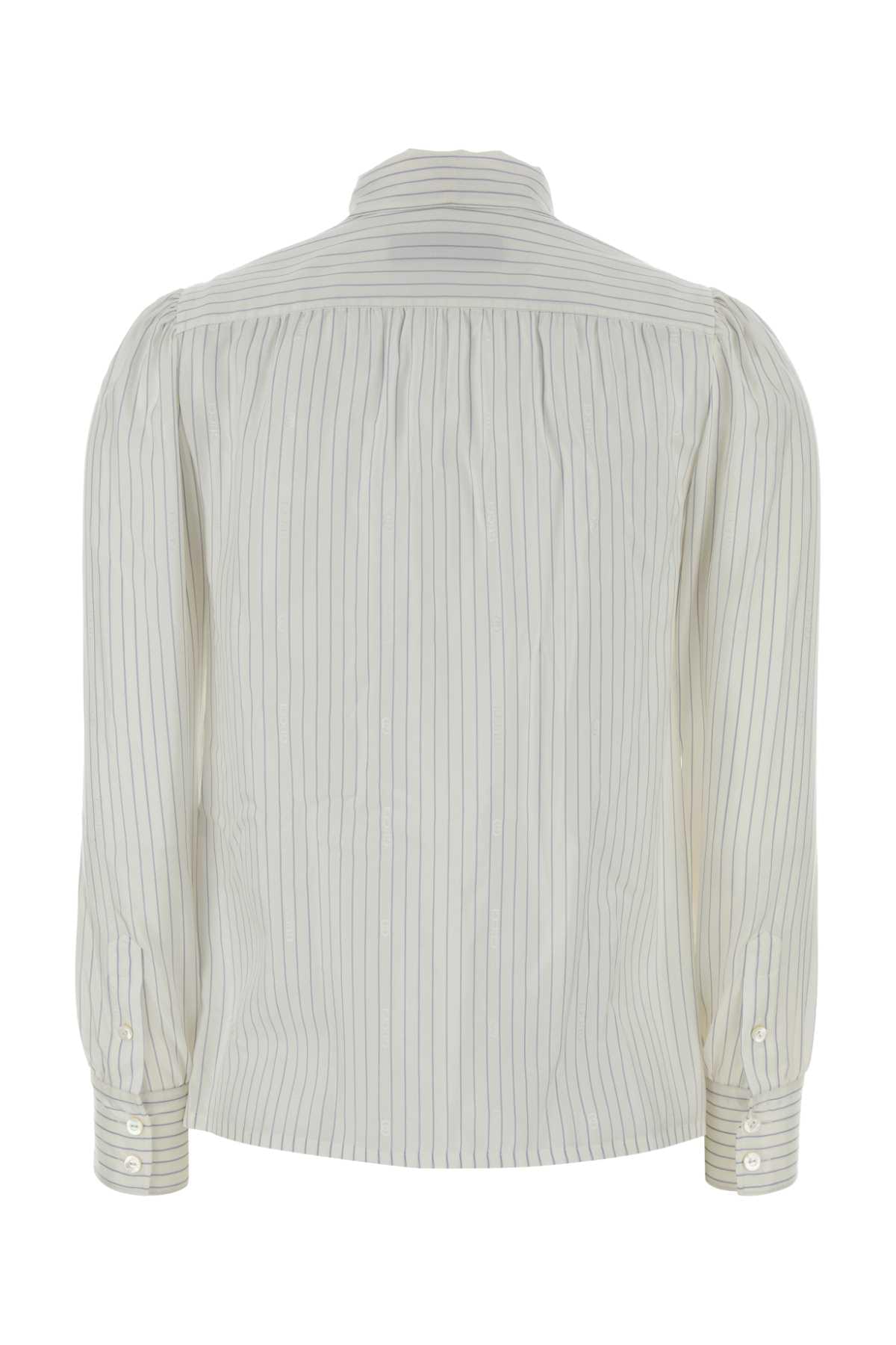 Gucci Women Embroidered Silk Shirt GUCCI