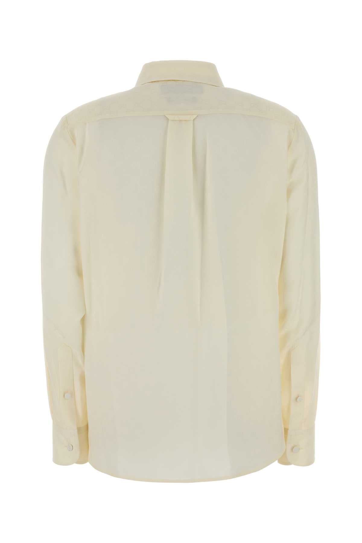 Gucci Women White Crepe Shirt GUCCI