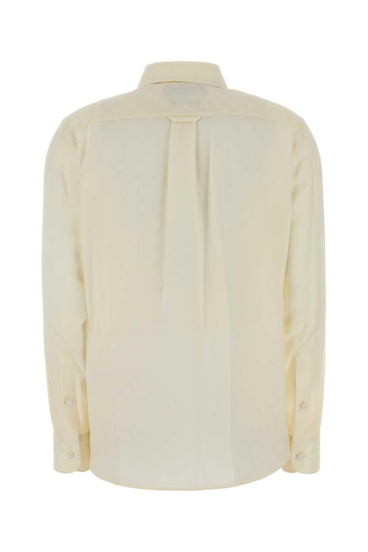 Gucci Women White Crepe Shirt GUCCI