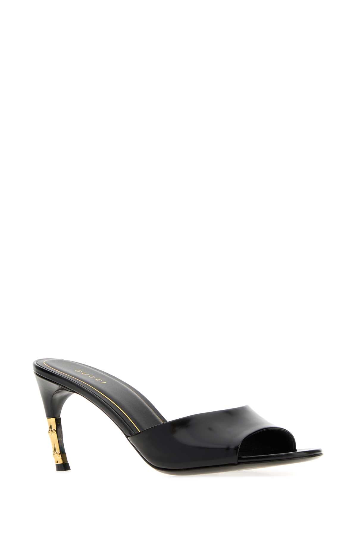 Gucci Women Black Leather Mules GUCCI