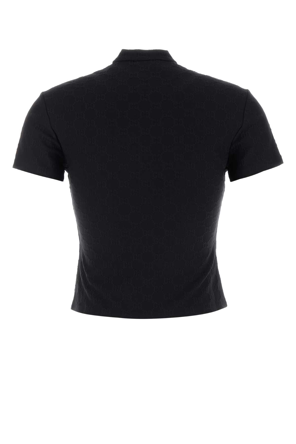 Gucci Women Black Gg Jacquard Top GUCCI