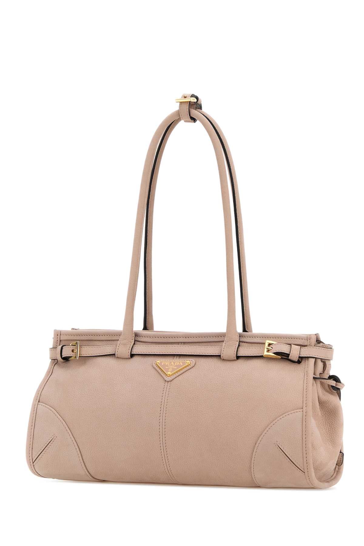 Prada Women Pink Nabuk Prada Bonnie Shoulder Bag PRADA