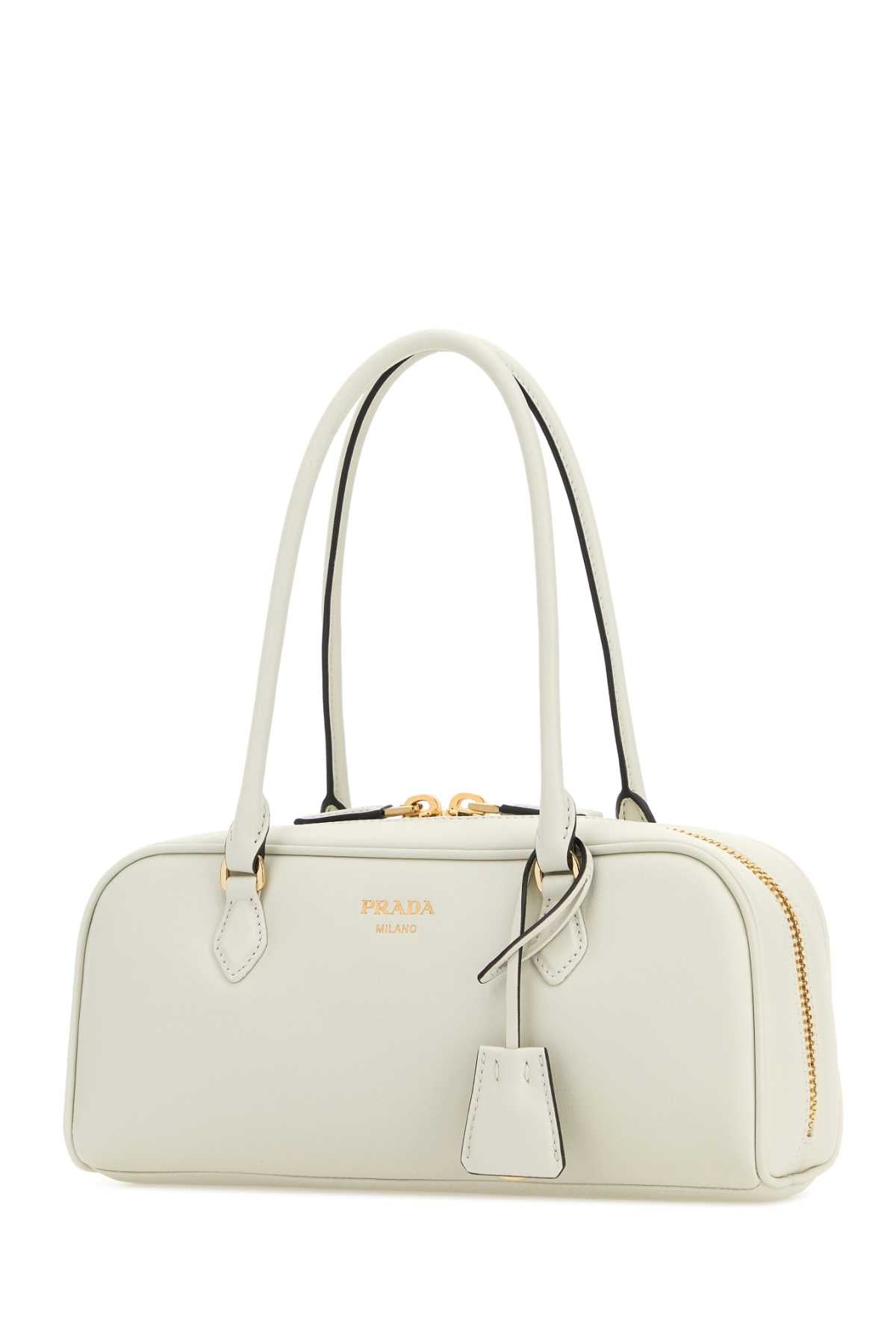 Prada Women Chalk Leather Medium Handbag PRADA