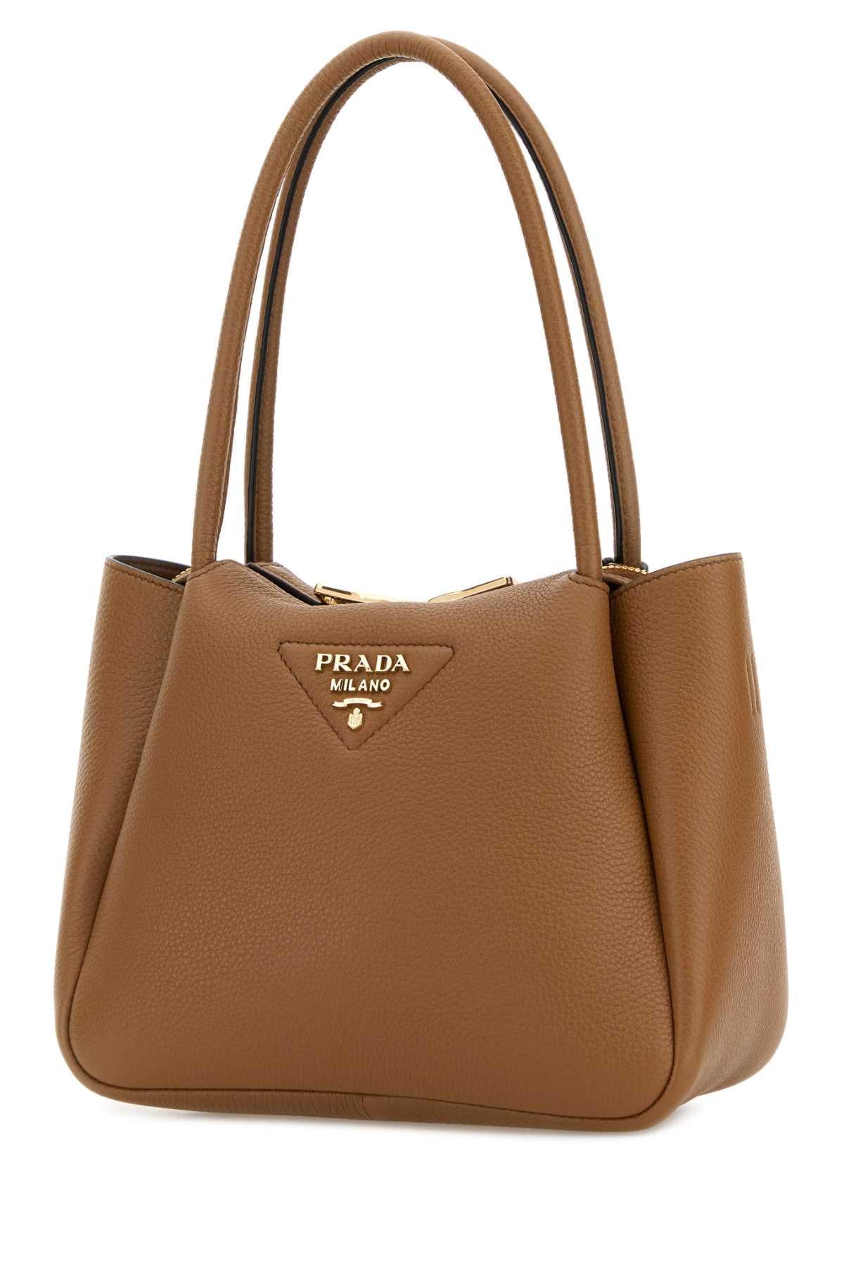 Prada Women Camel Leather Small Handbag PRADA