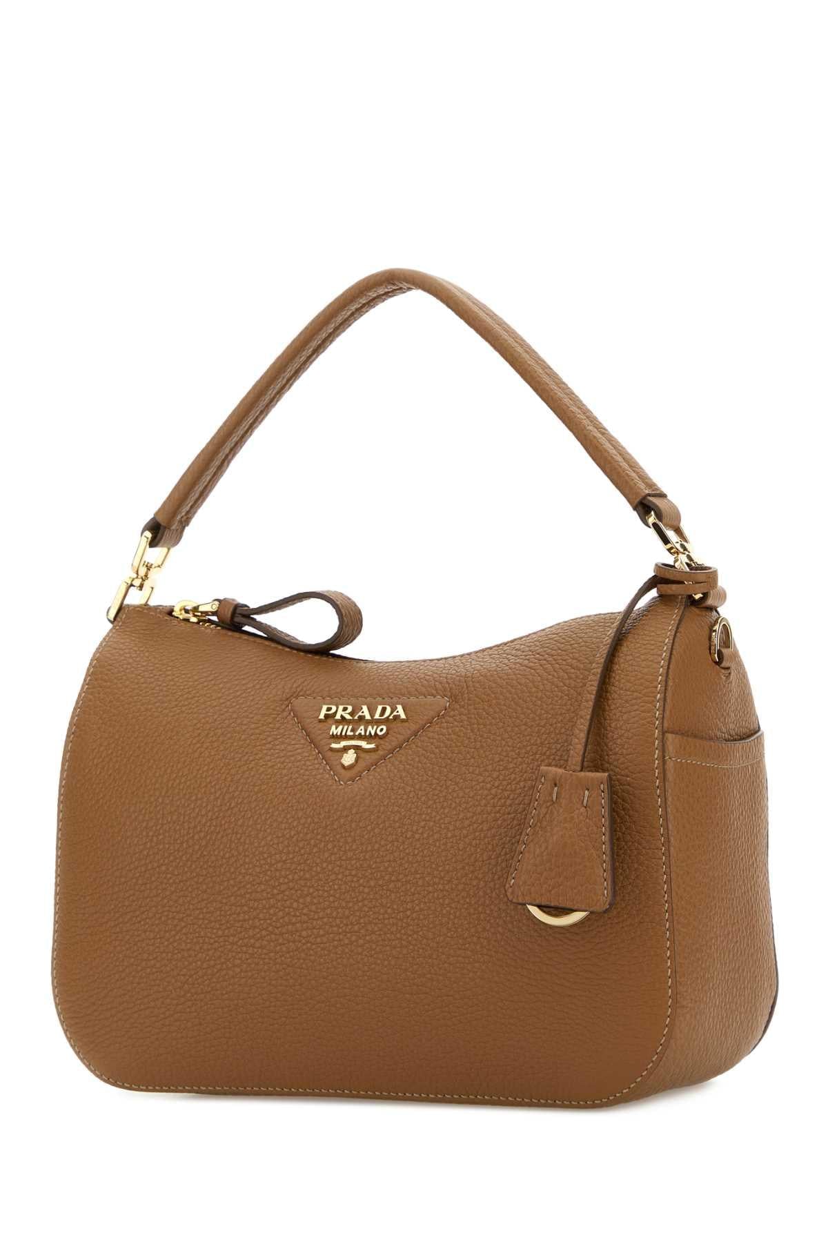 Prada Women Camel Leather Small Handbag PRADA