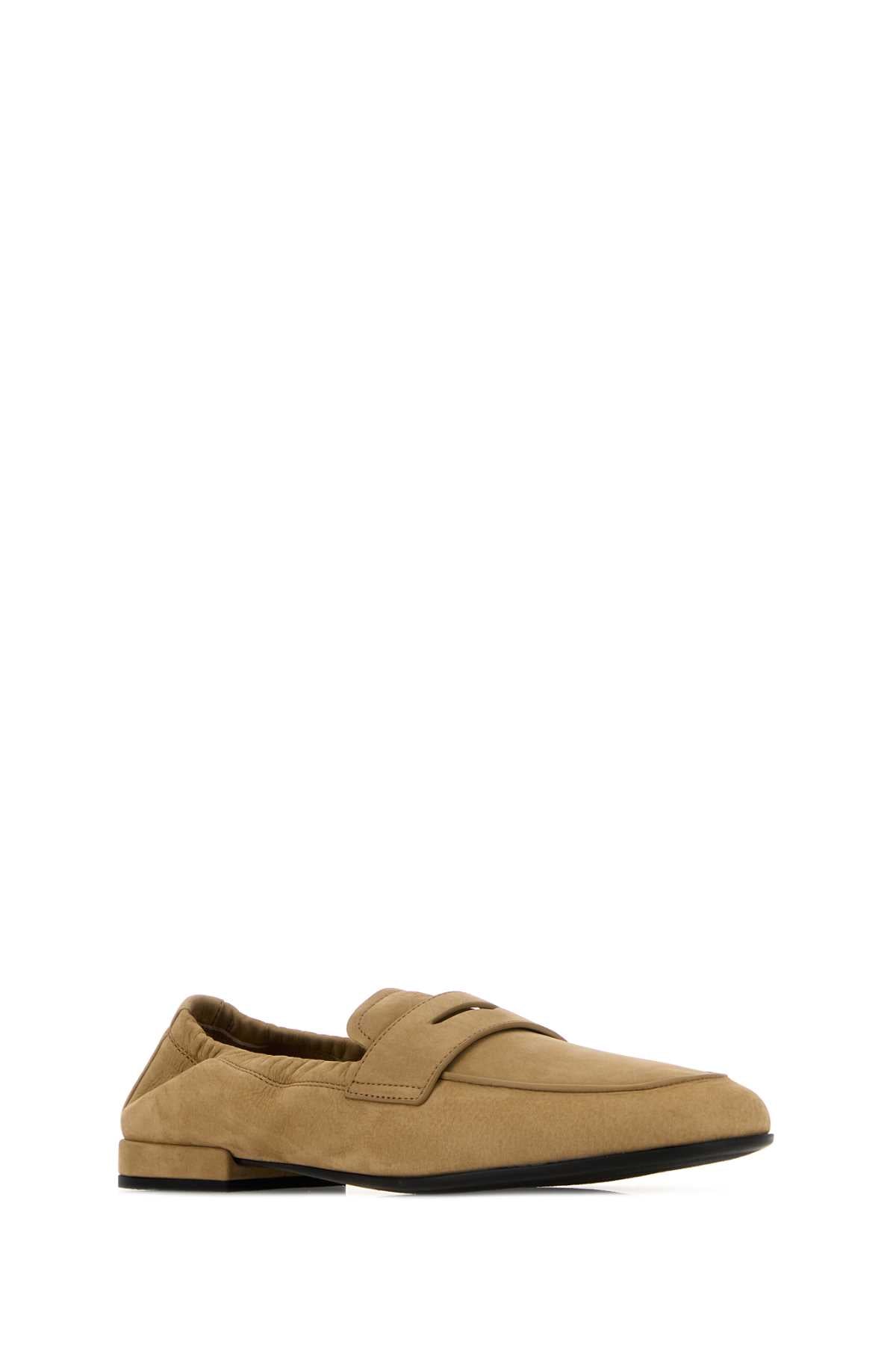 Prada Women Beige Nabuk Shuffle Loafers PRADA