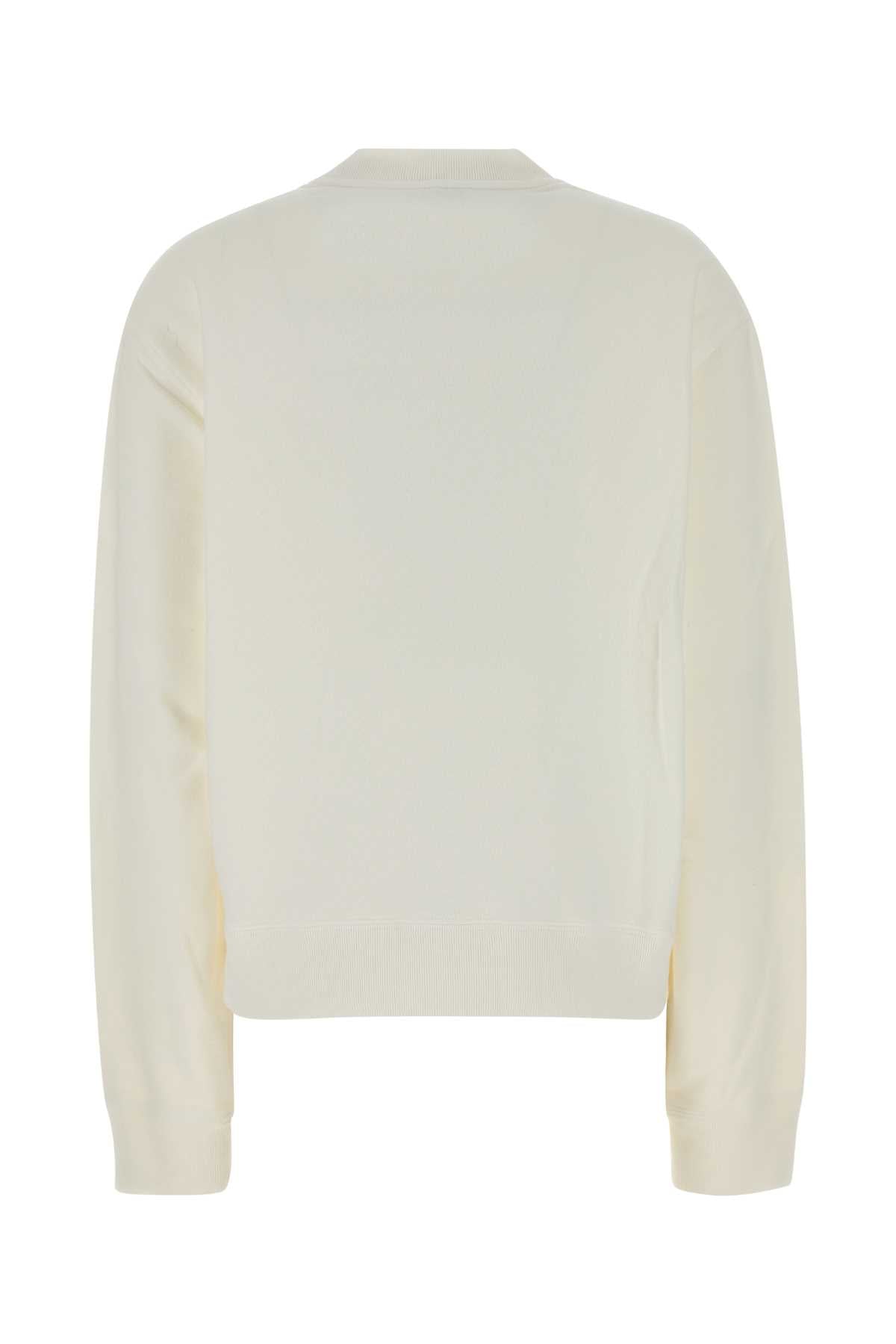 Prada Women White Cotton Sweatshirt PRADA