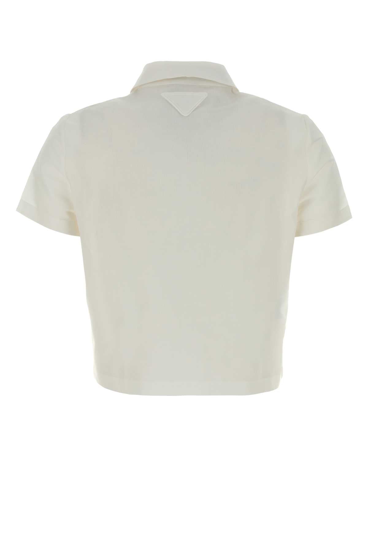 Prada Women White Cotton Shirt PRADA