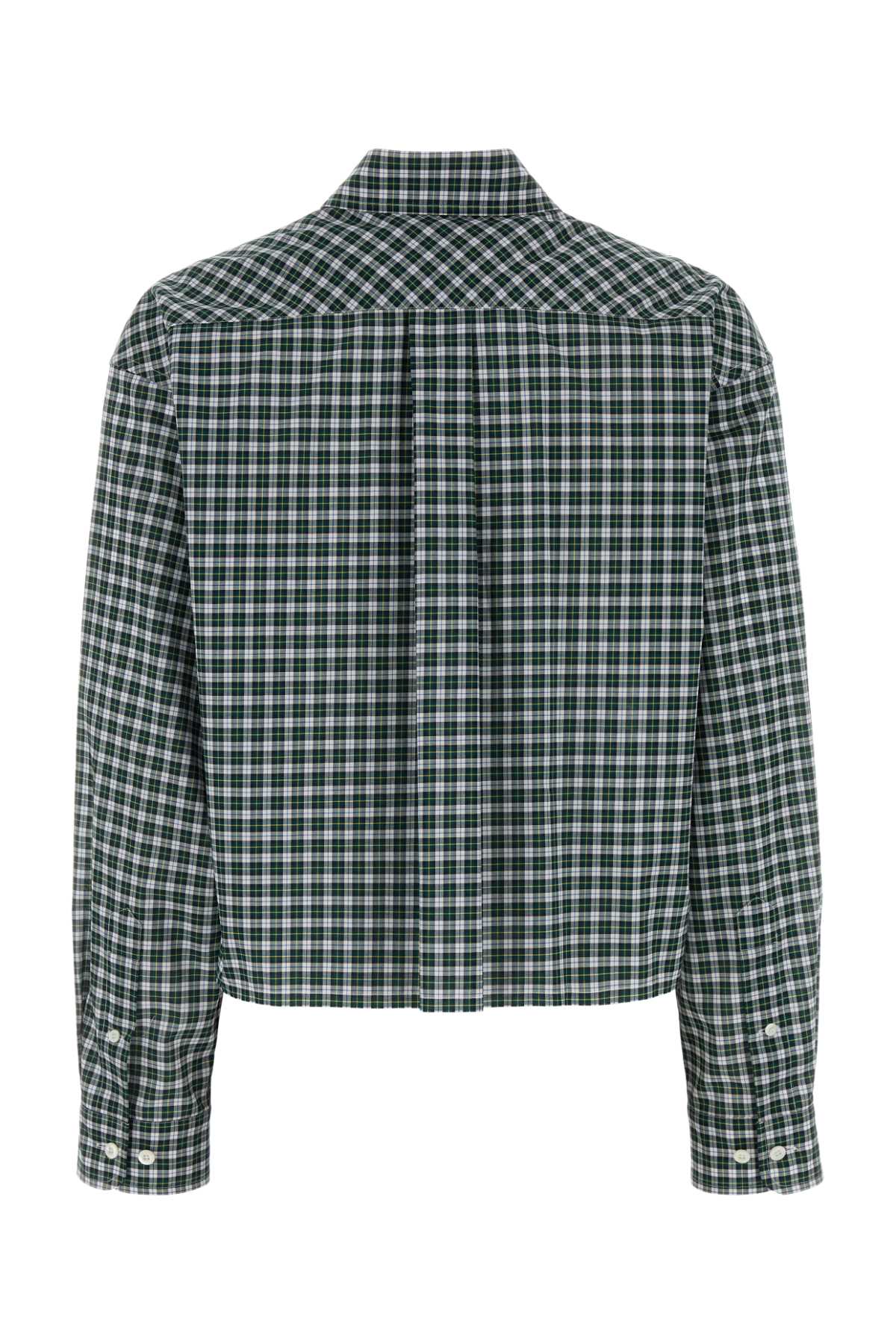 Miu Miu Women Embroidered Cotton Shirt MIU MIU