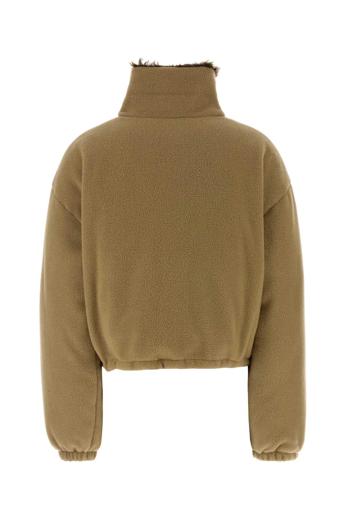 Miu Miu Women Camel Pile Down Jacket MIU MIU