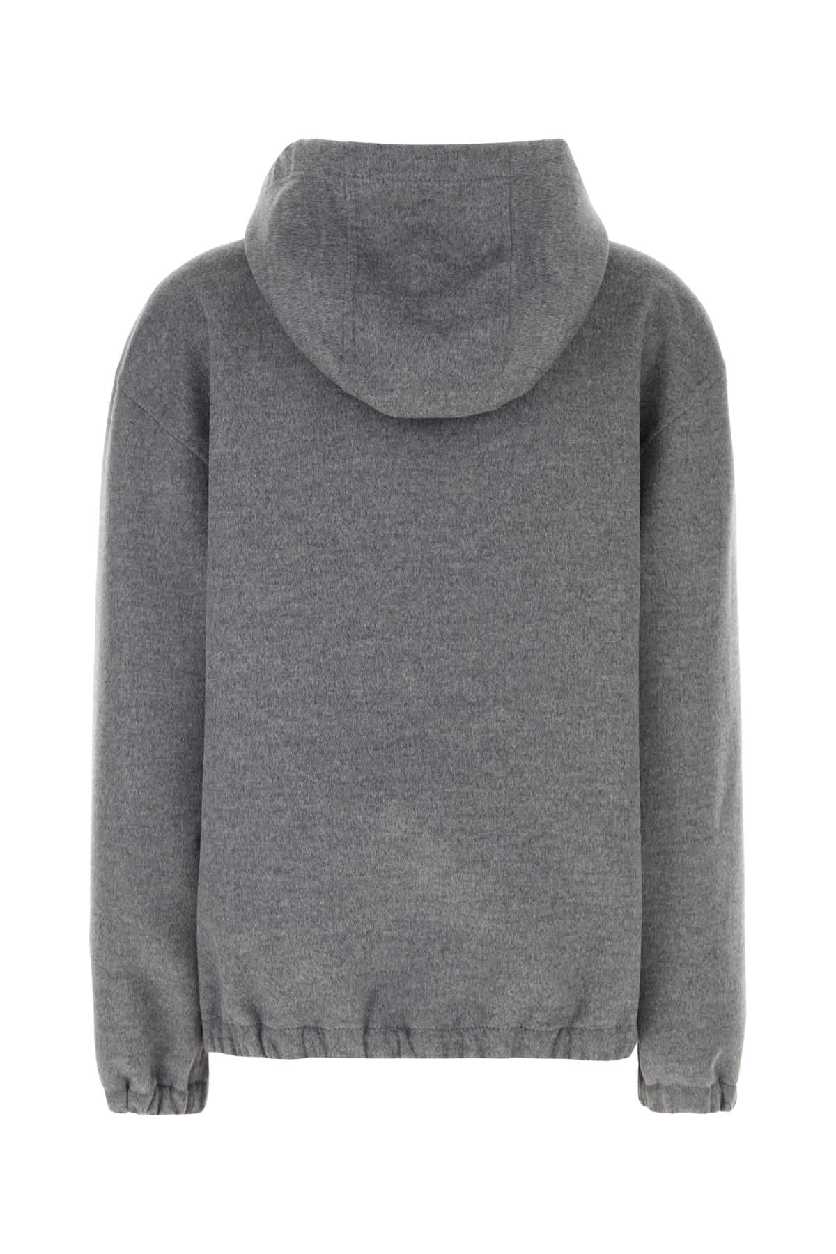 Miu Miu Women Grey Wool Blend Jacket MIU MIU