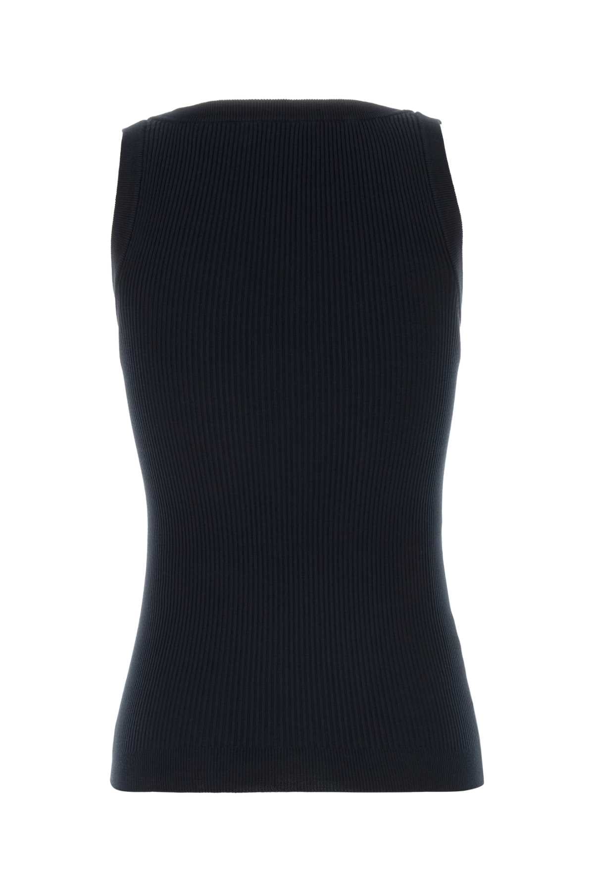 Miu Miu Women Midnight Blue Cotton Tank Top MIU MIU