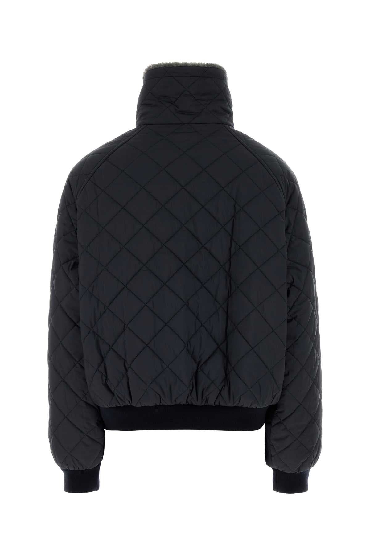Miu Miu Women Navy Blue Polyester Down Jacket MIU MIU