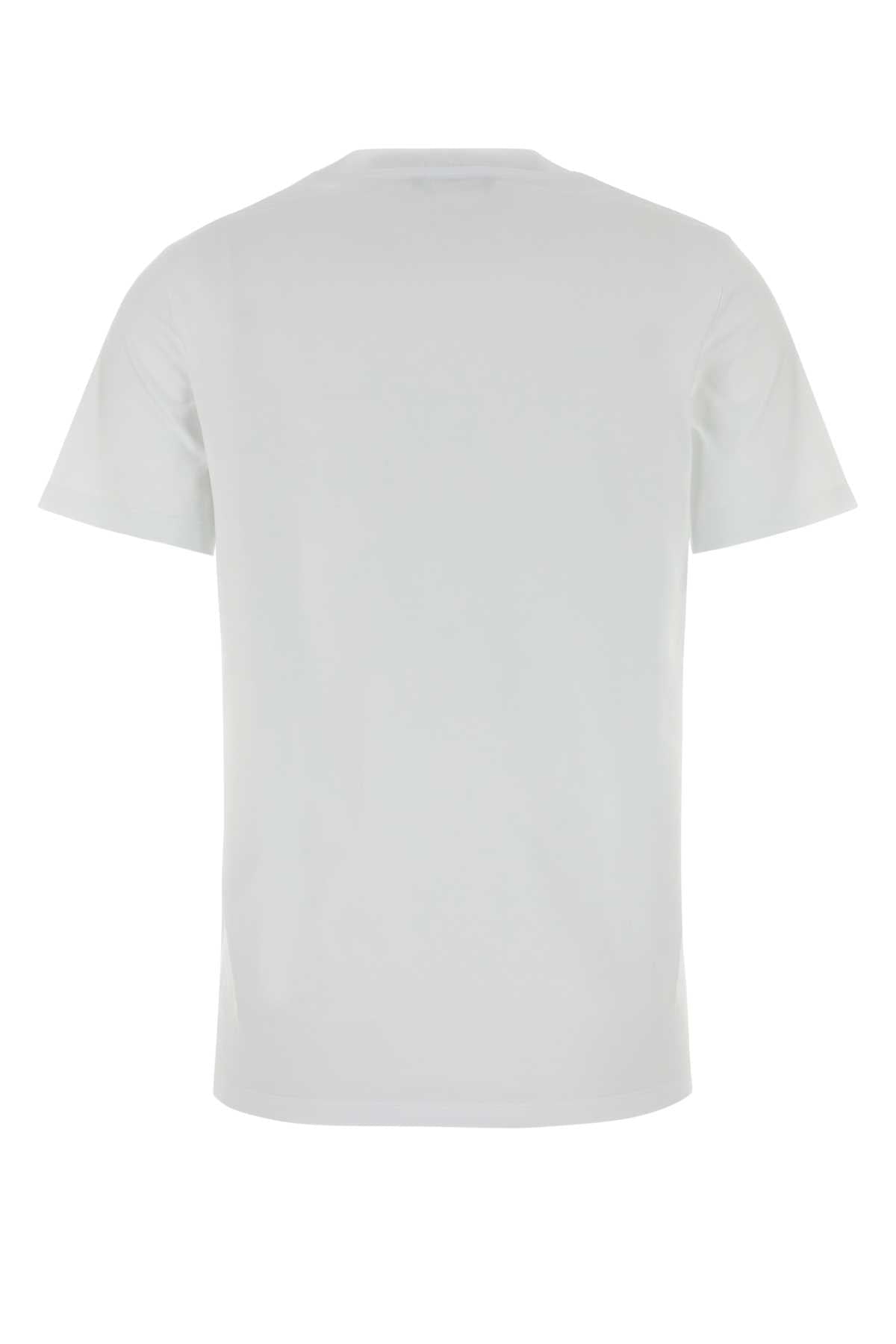 Balmain Women White Cotton T-Shirt BALMAIN