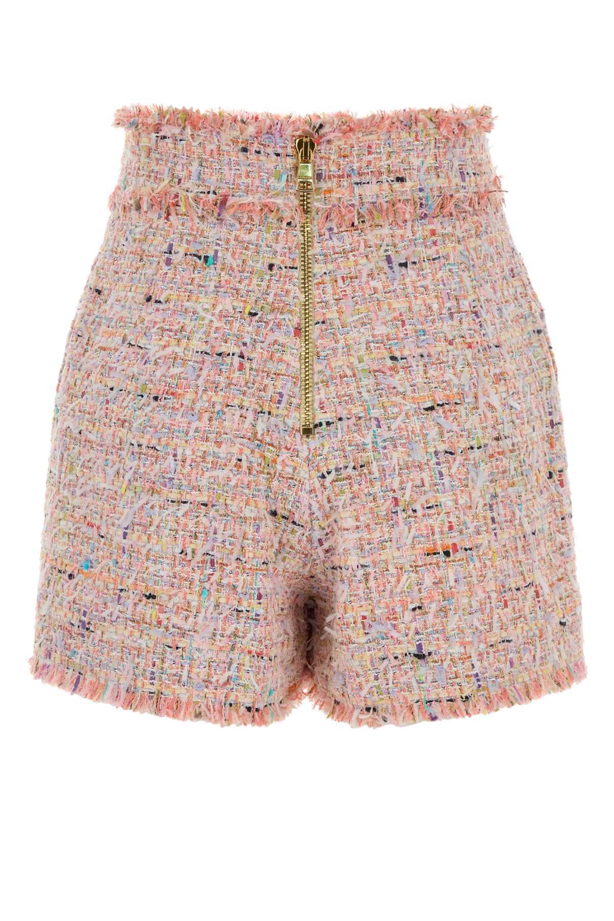 Balmain Women Multicolor Tweed Shorts BALMAIN