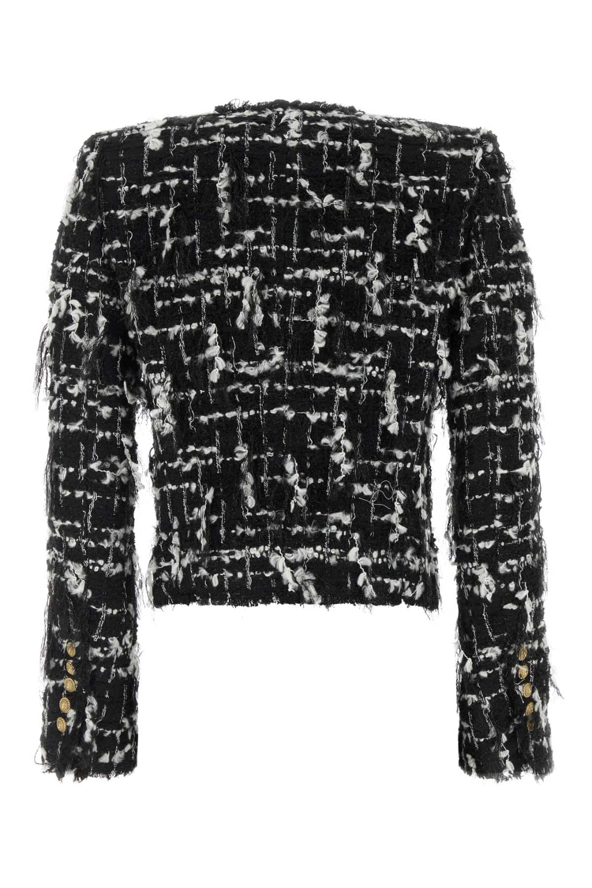 Balmain Women Two-Tone Tweed Blazer BALMAIN