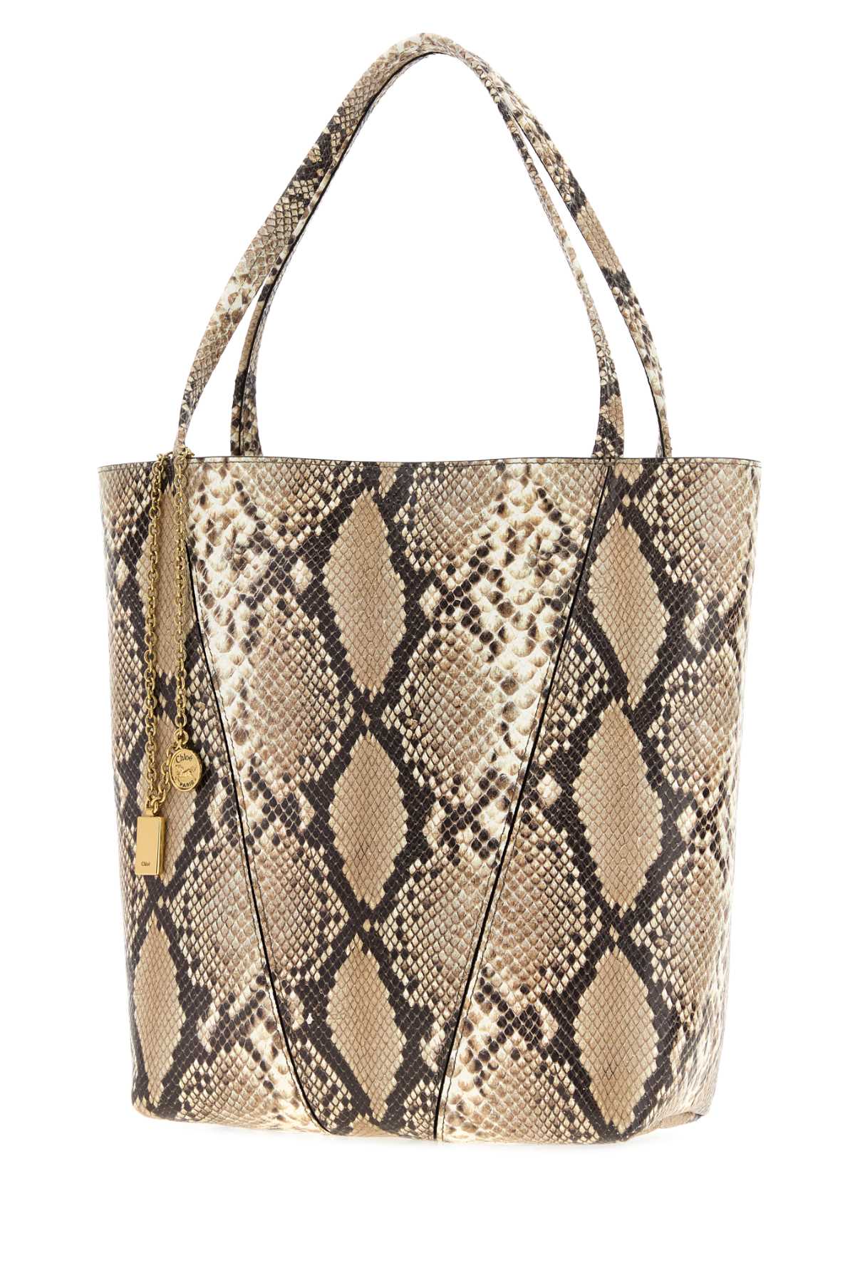 Chloe Women Printed Leather Chloe Spin Shopping Bag CHLOE