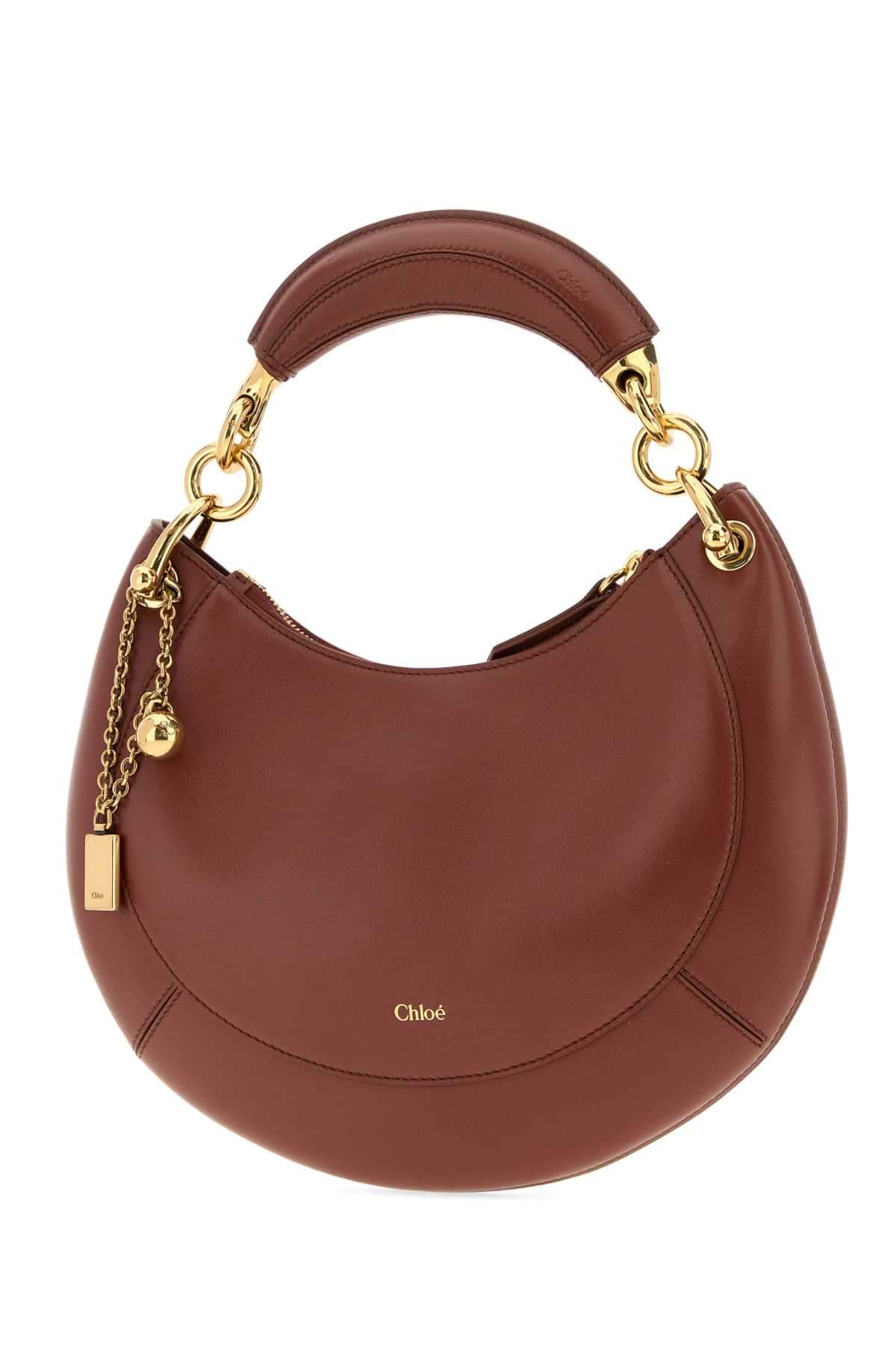 Chloe Women Brick Leather Chloe Banana Handbag CHLOE