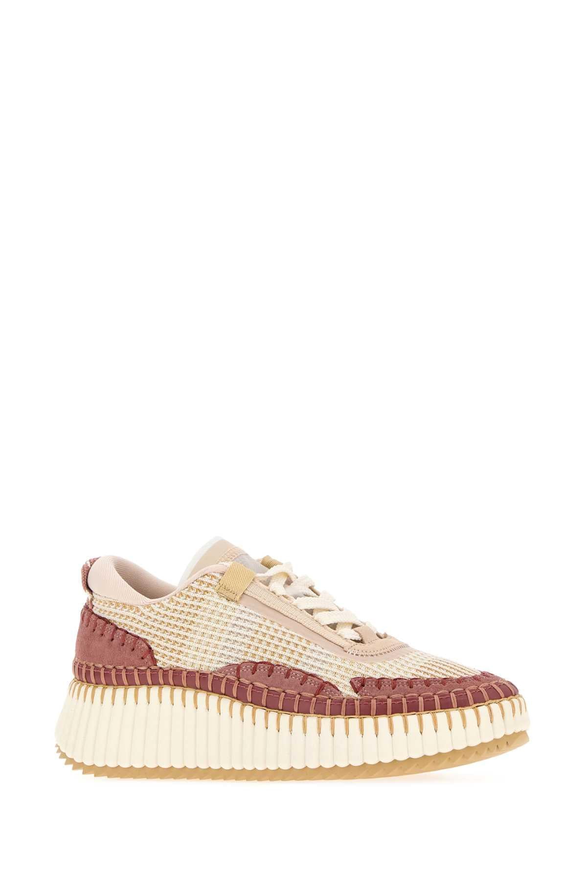 Chloe Women Multicolor Fabric Nama Sneakers CHLOE
