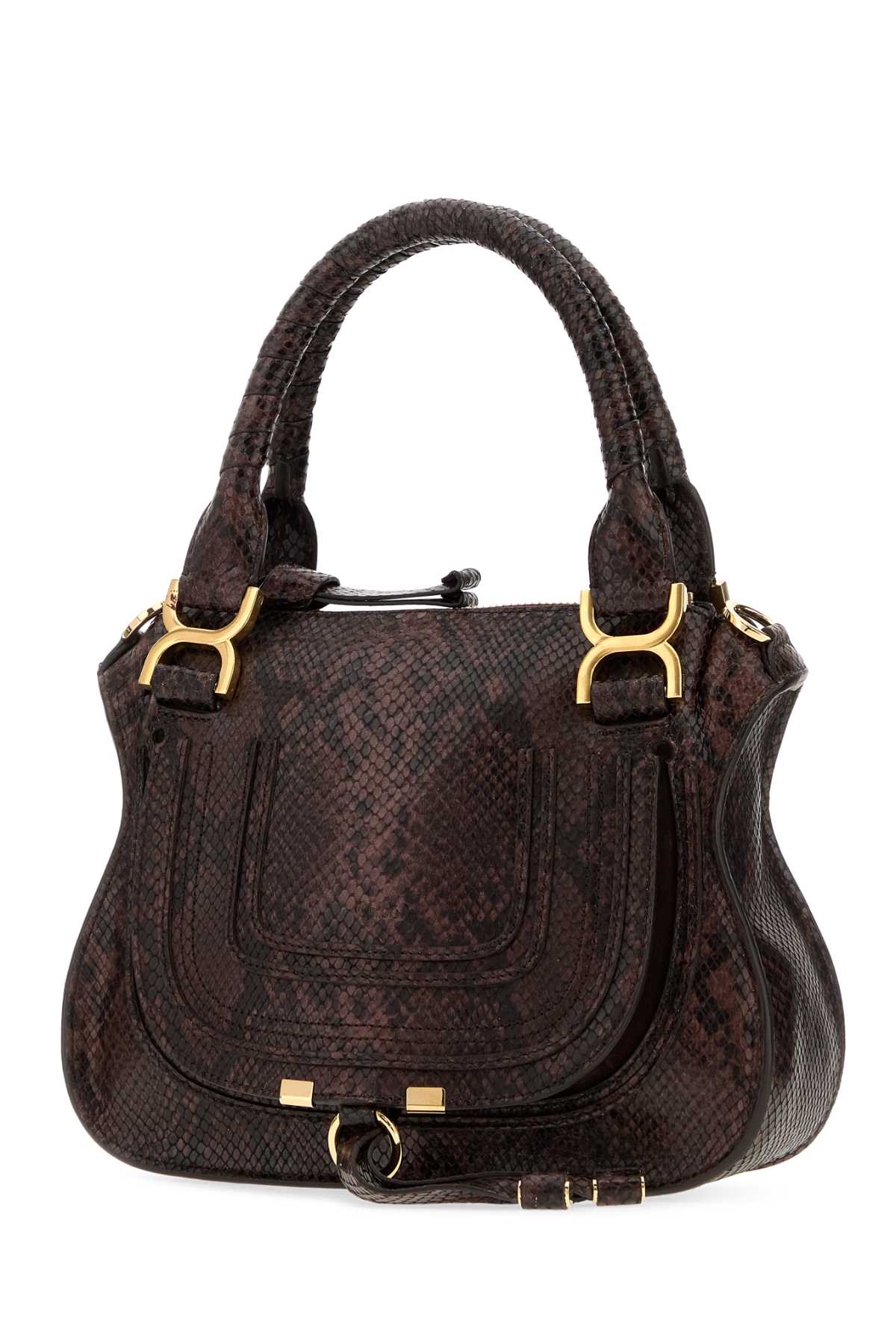 Chloe Women Printed Leather Small Marcie Shoulder Bag CHLOE