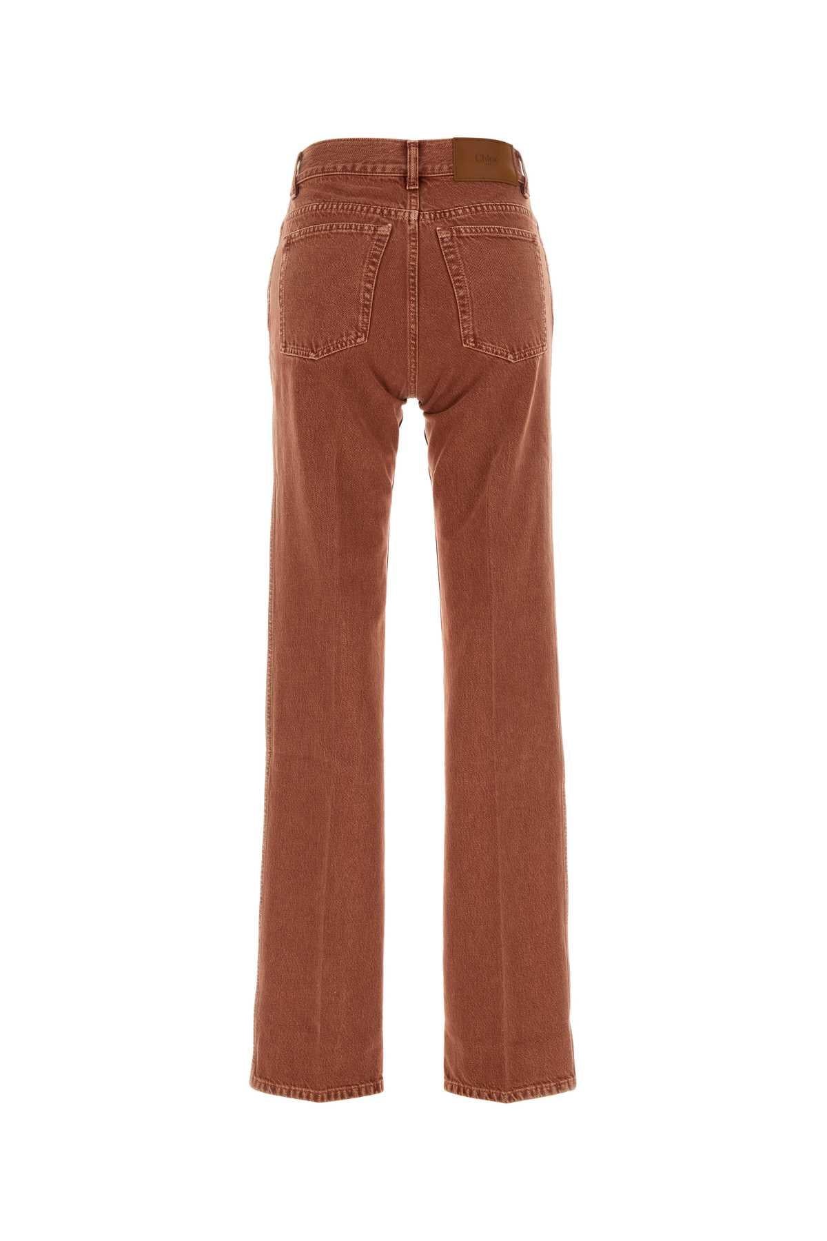 Chloe Women Brick Denim Jeans CHLOE