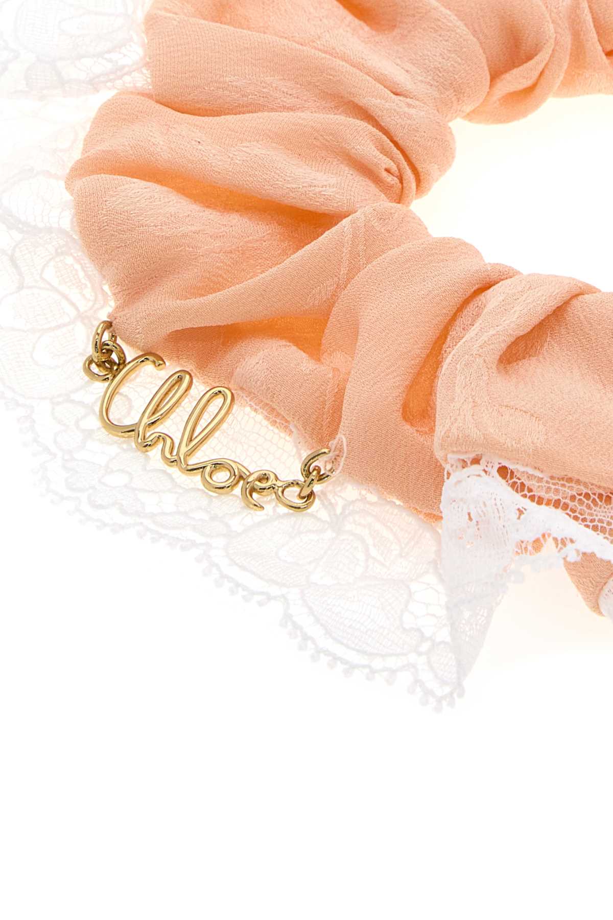 Chloe Women Light Pink Jacquard Chloe Poetic Scrunchie CHLOE