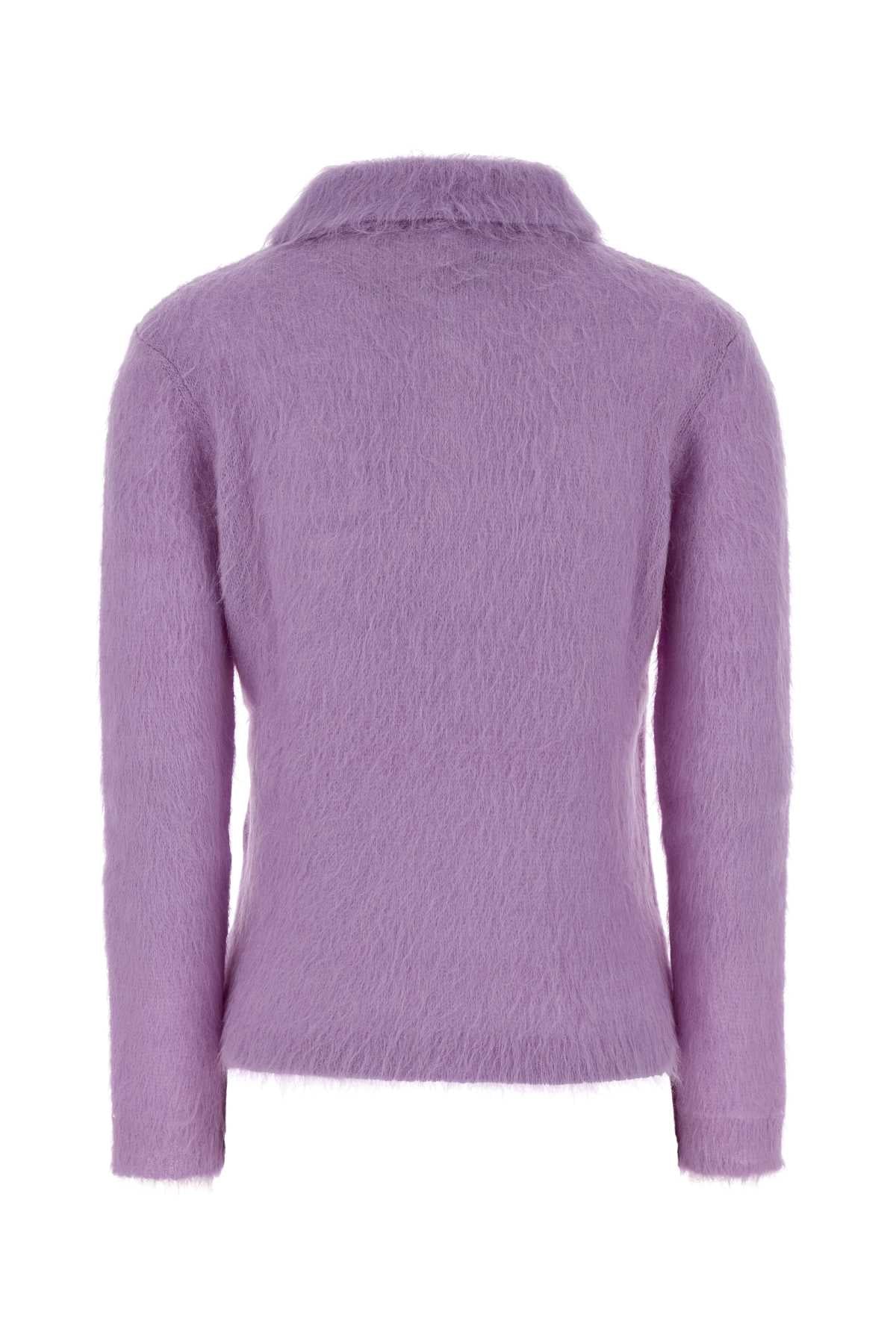 Chloe Women Lilac Wool Blend Polo Shirt CHLOE