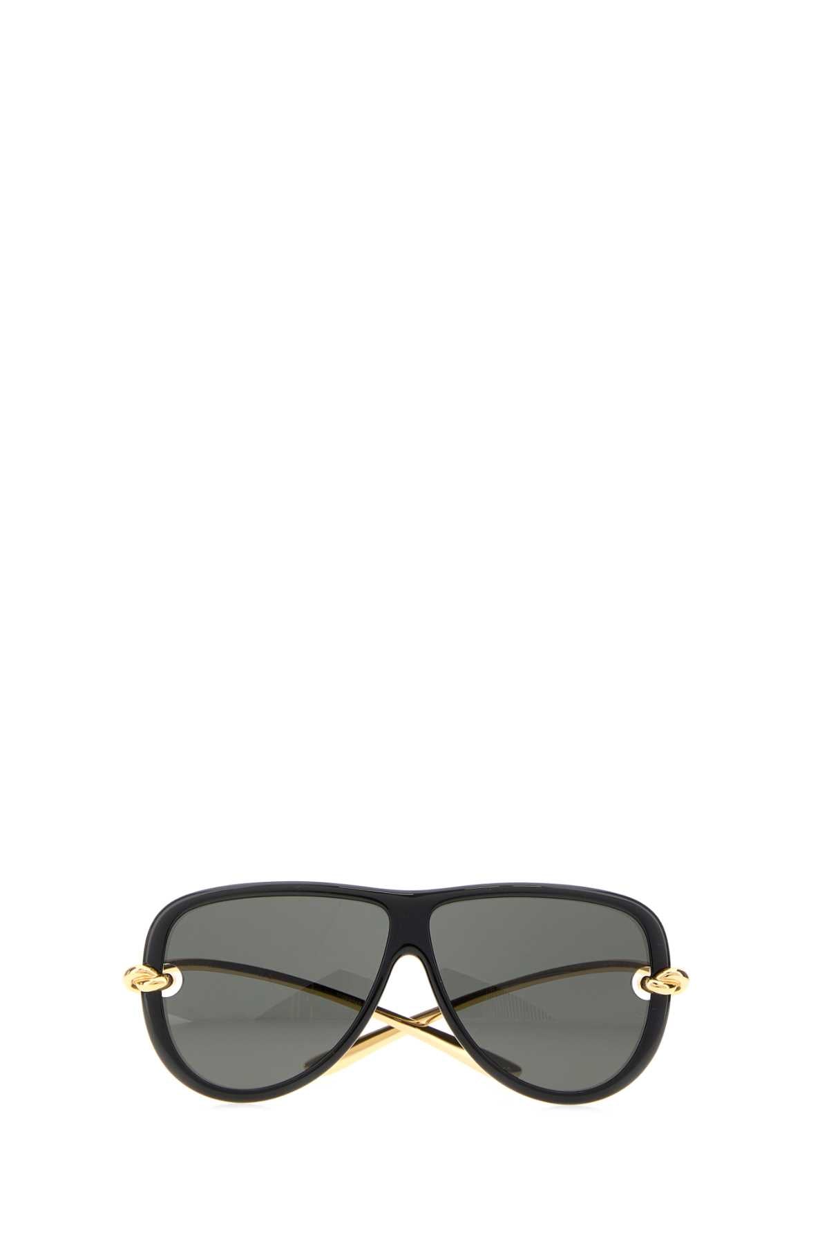 Bottega Veneta Women Black Acetate Knot Sunglasses