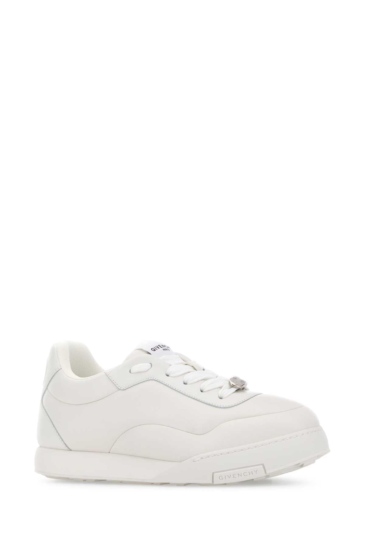 Givenchy Men White Leather Givenchy Yard Sneakers GIVENCHY