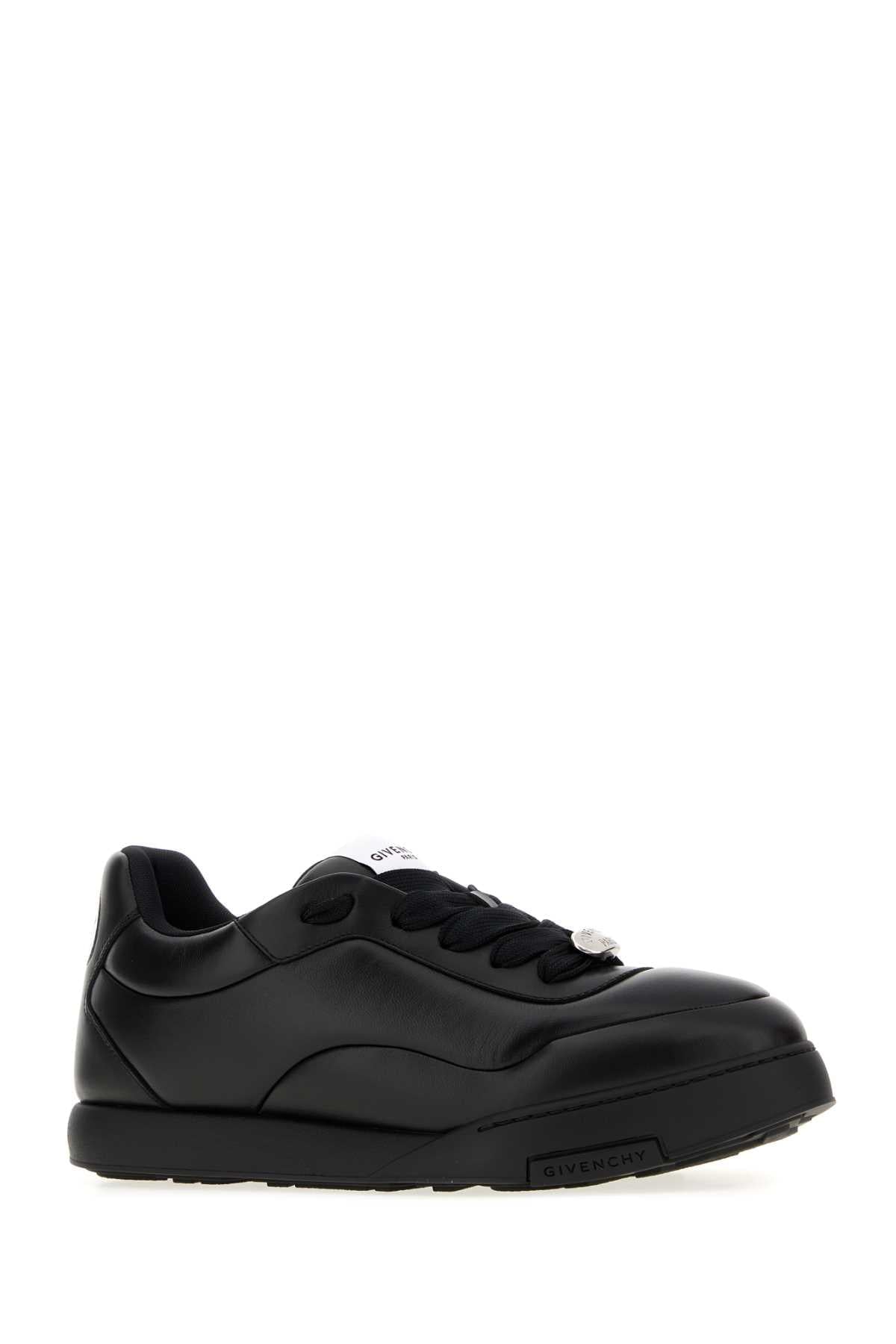 Givenchy Men Black Nappa Leather Givenchy Puffy Yard Sneakers GIVENCHY
