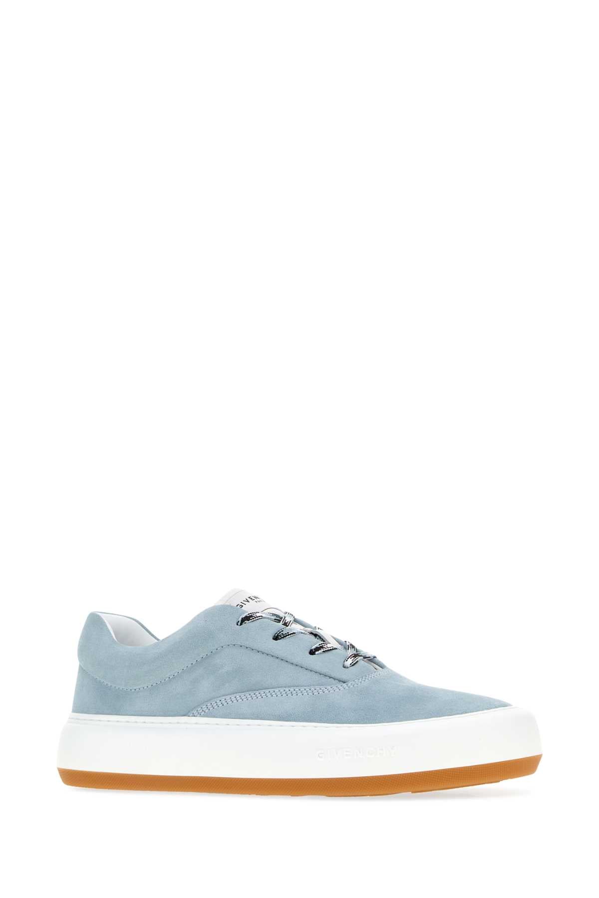 Givenchy Men Light Blue Suede New City Sneakers GIVENCHY