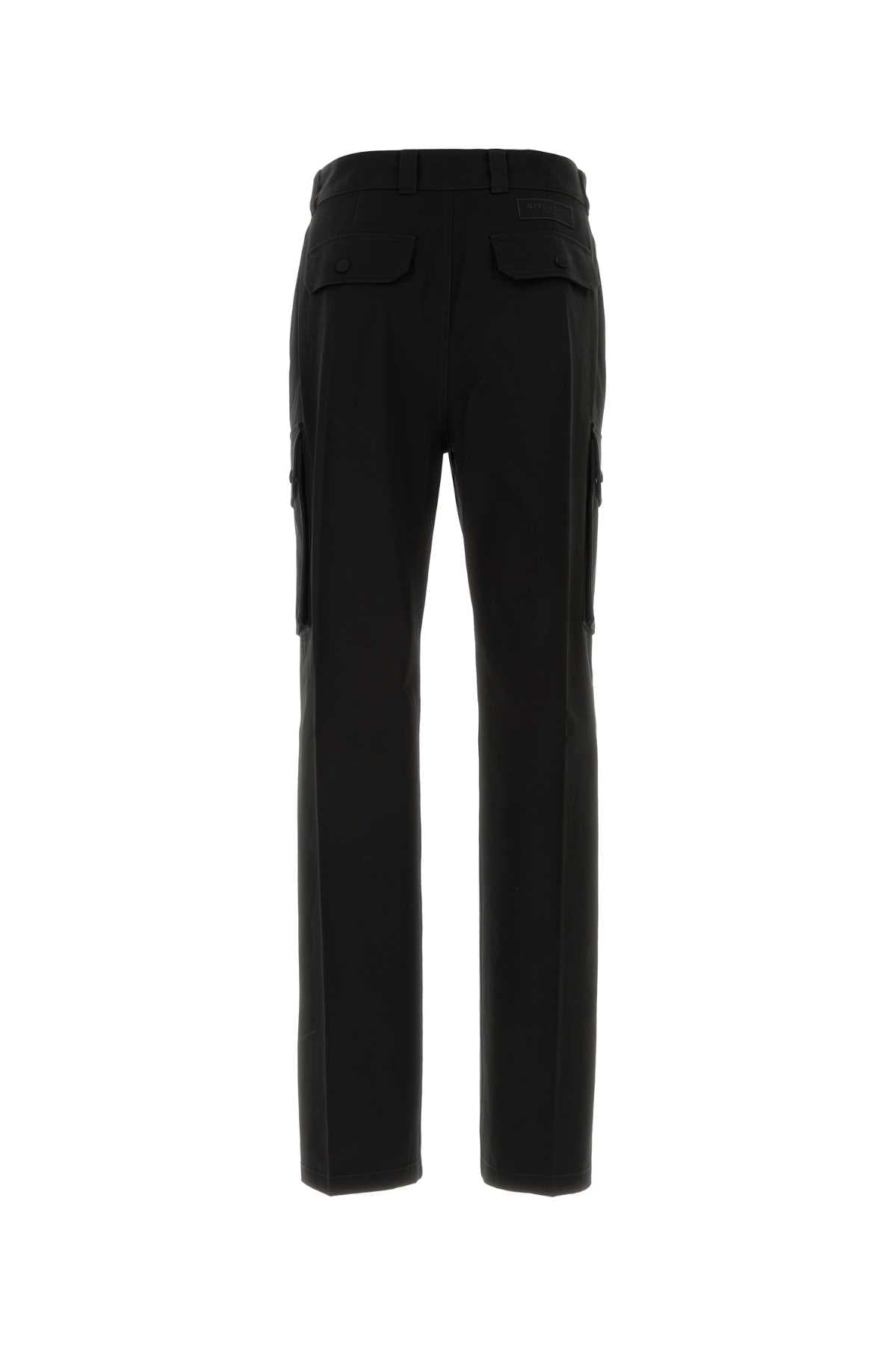 Givenchy Men Black Cotton Cargo Pant GIVENCHY
