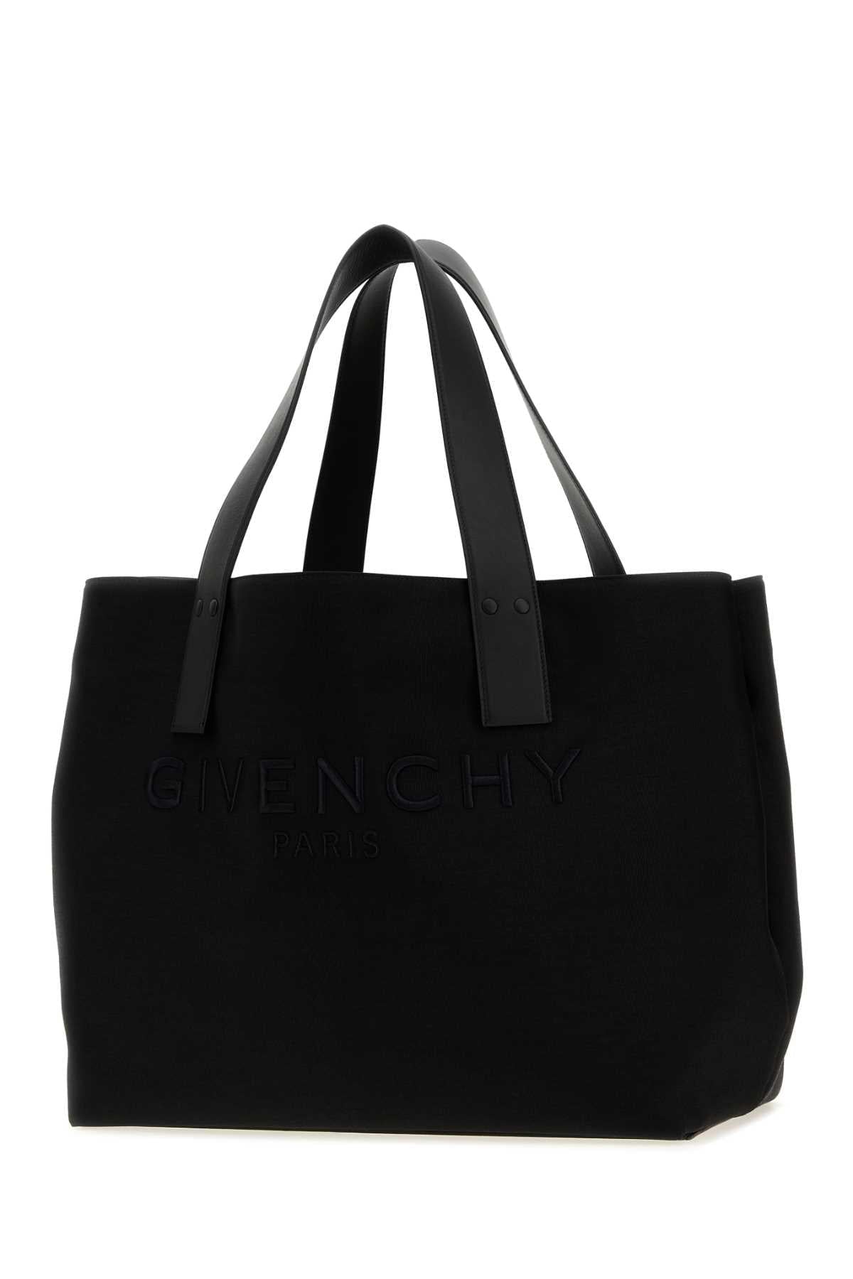 Givenchy Men Black Canvas Givenchy Cargo Shopping Bag GIVENCHY