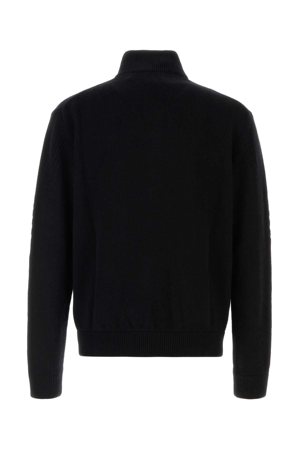Givenchy Men Black Wool Blend Cardigan GIVENCHY