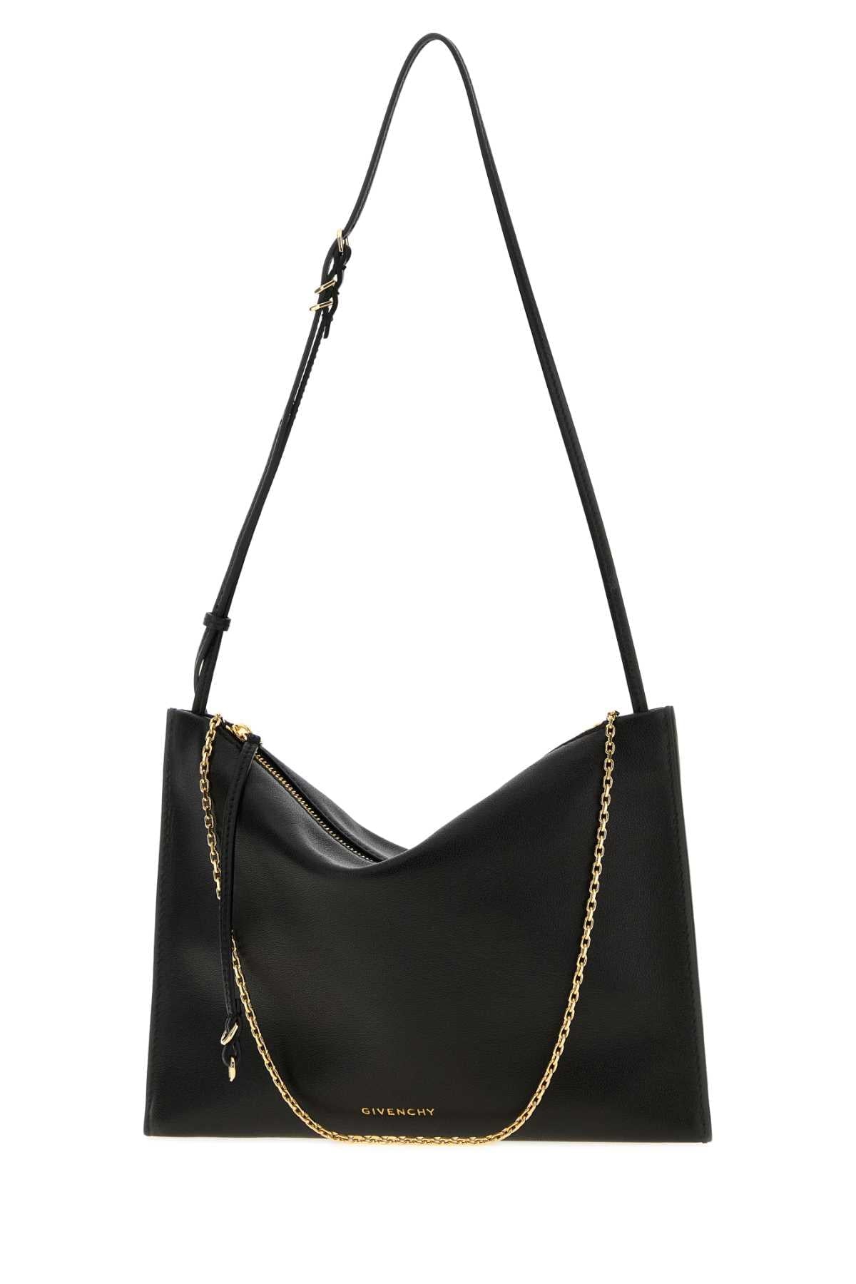 Givenchy Women Black Leather Voyou Shoulder Bag GIVENCHY