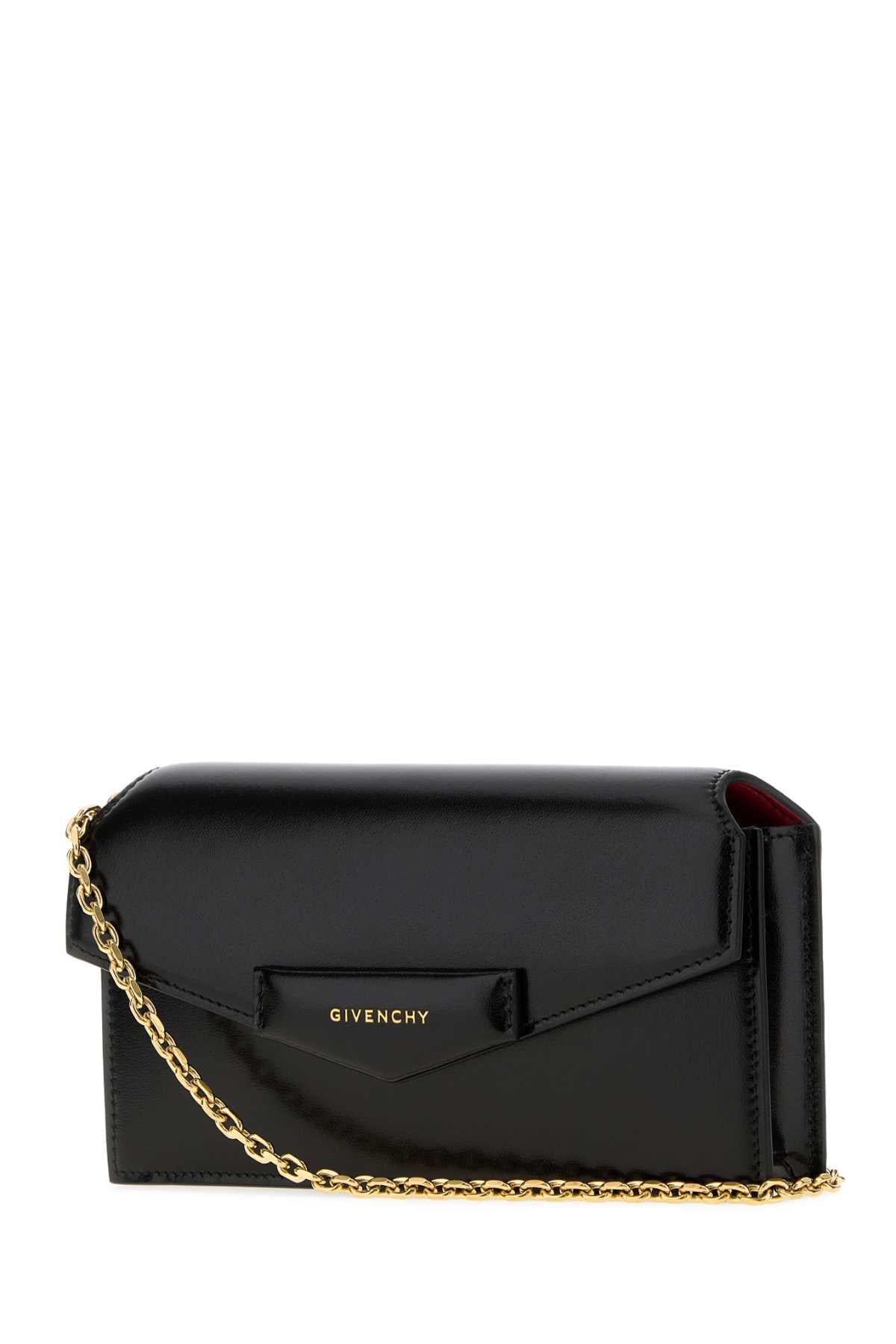 Givenchy Women Black Leather Antigona Clutch GIVENCHY