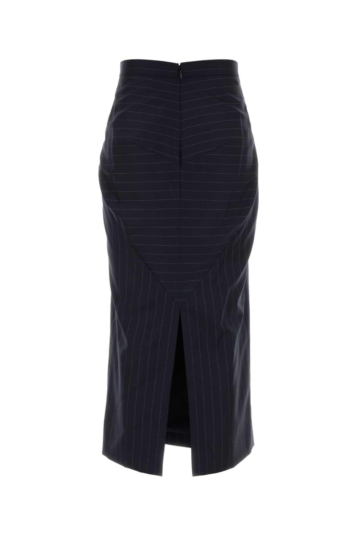 Givenchy Women Embroidered Wool Skirt GIVENCHY