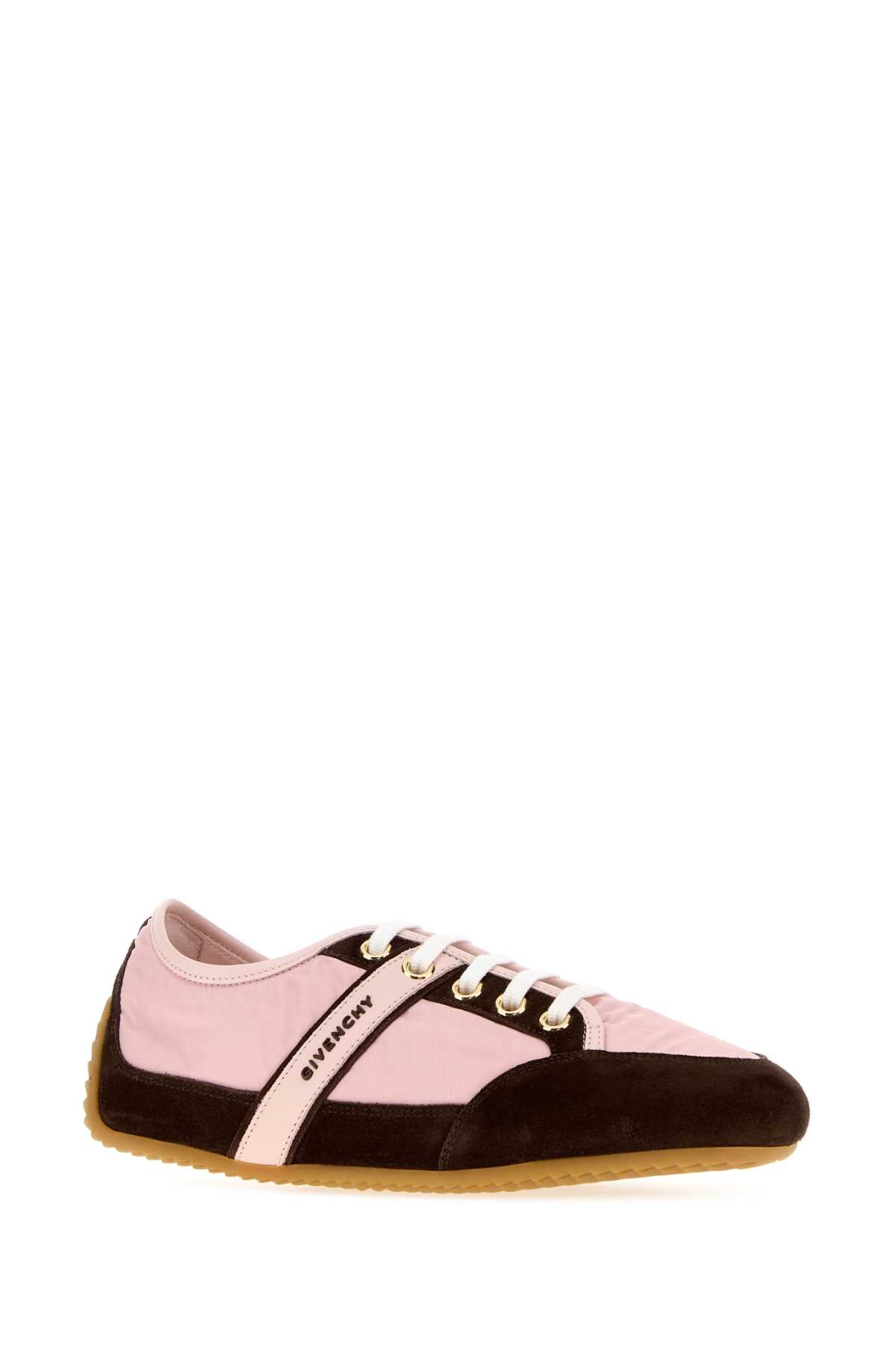 Givenchy Women Two-Tone Nylon And Suede Slim Sneakers GIVENCHY